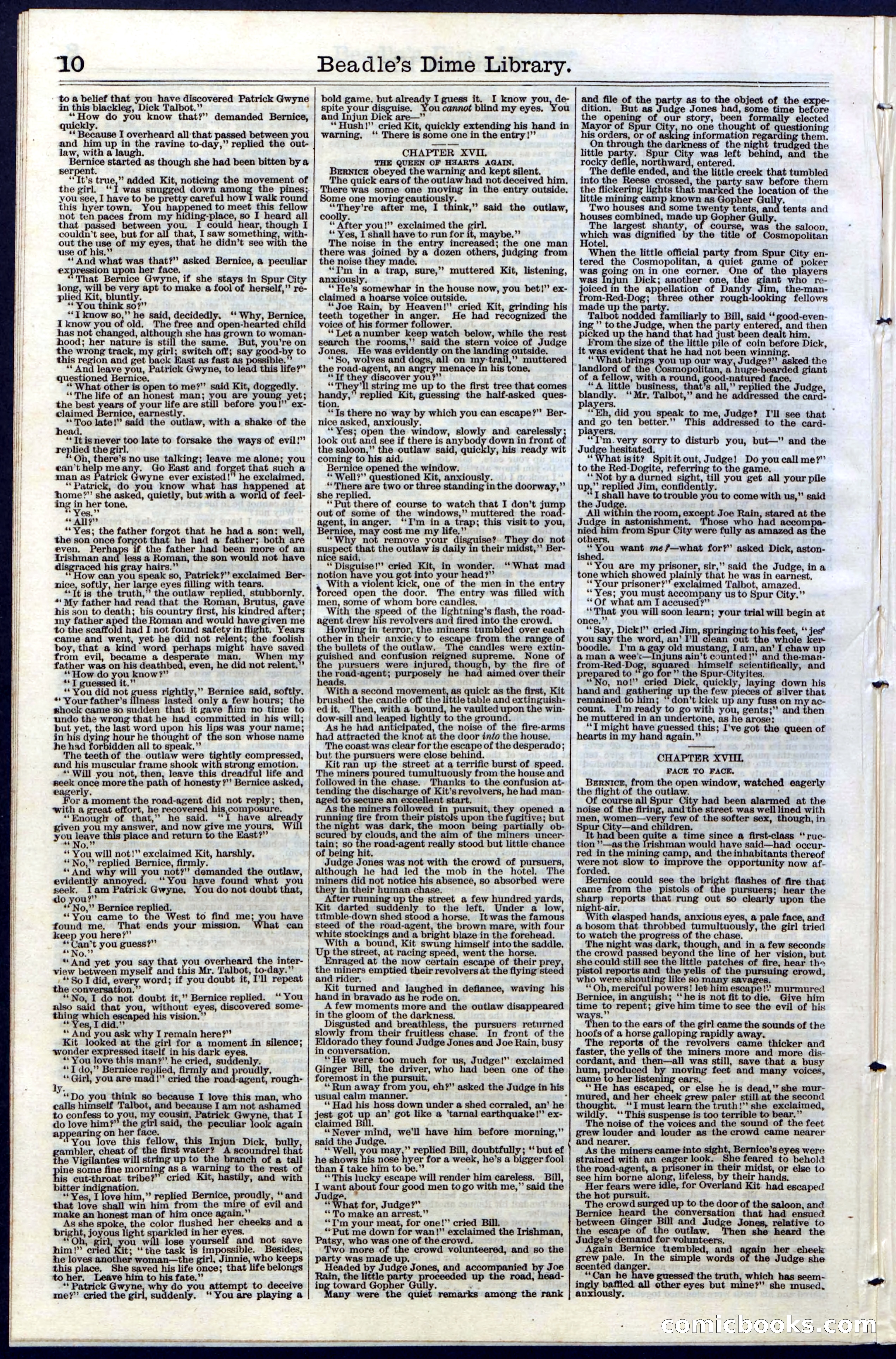 Beadle's Dime Library, Vol. III, No. 33 — page 10 of 24