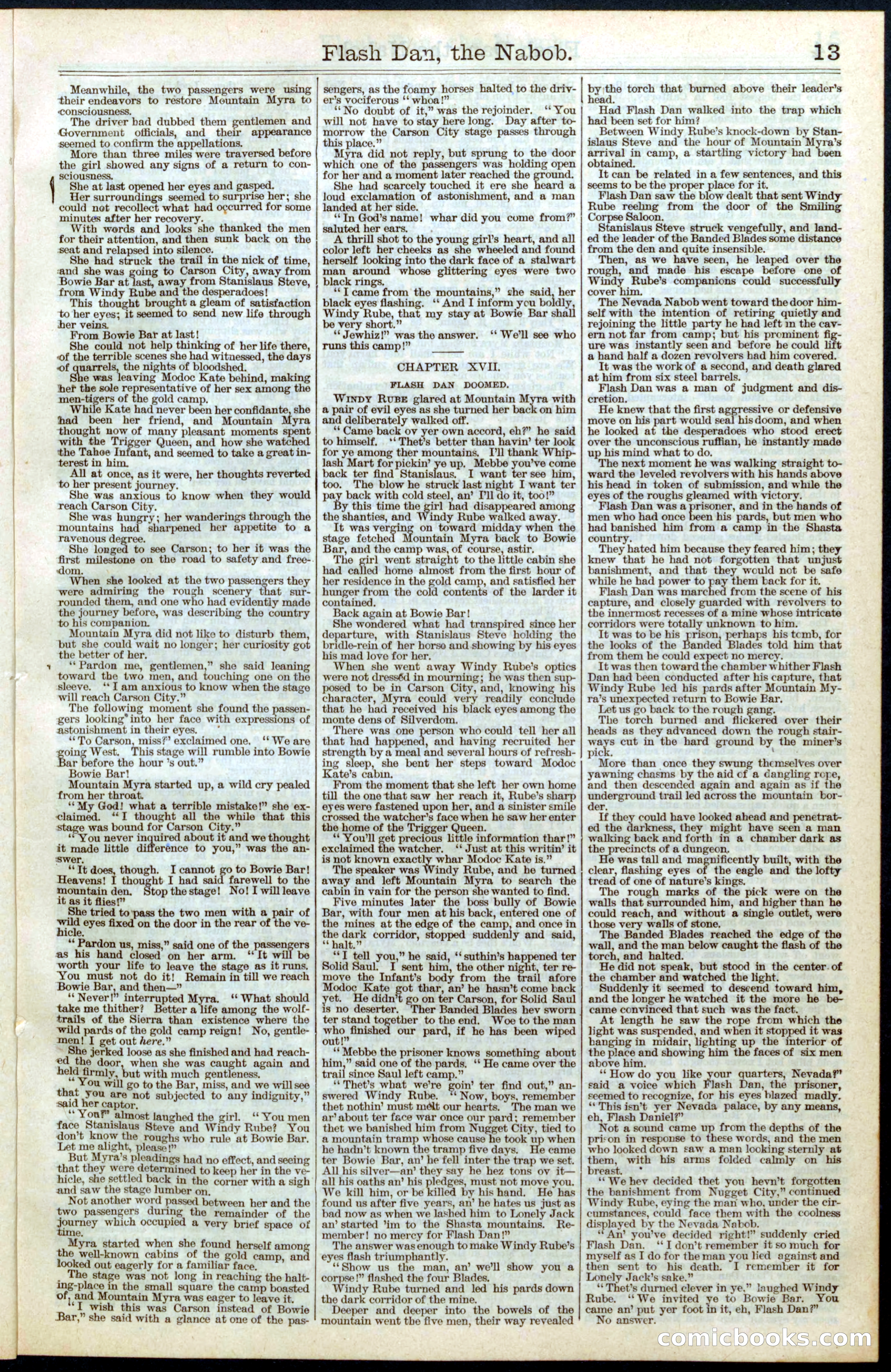 Beadle's Dime Library No. 335 — page 13 of 32