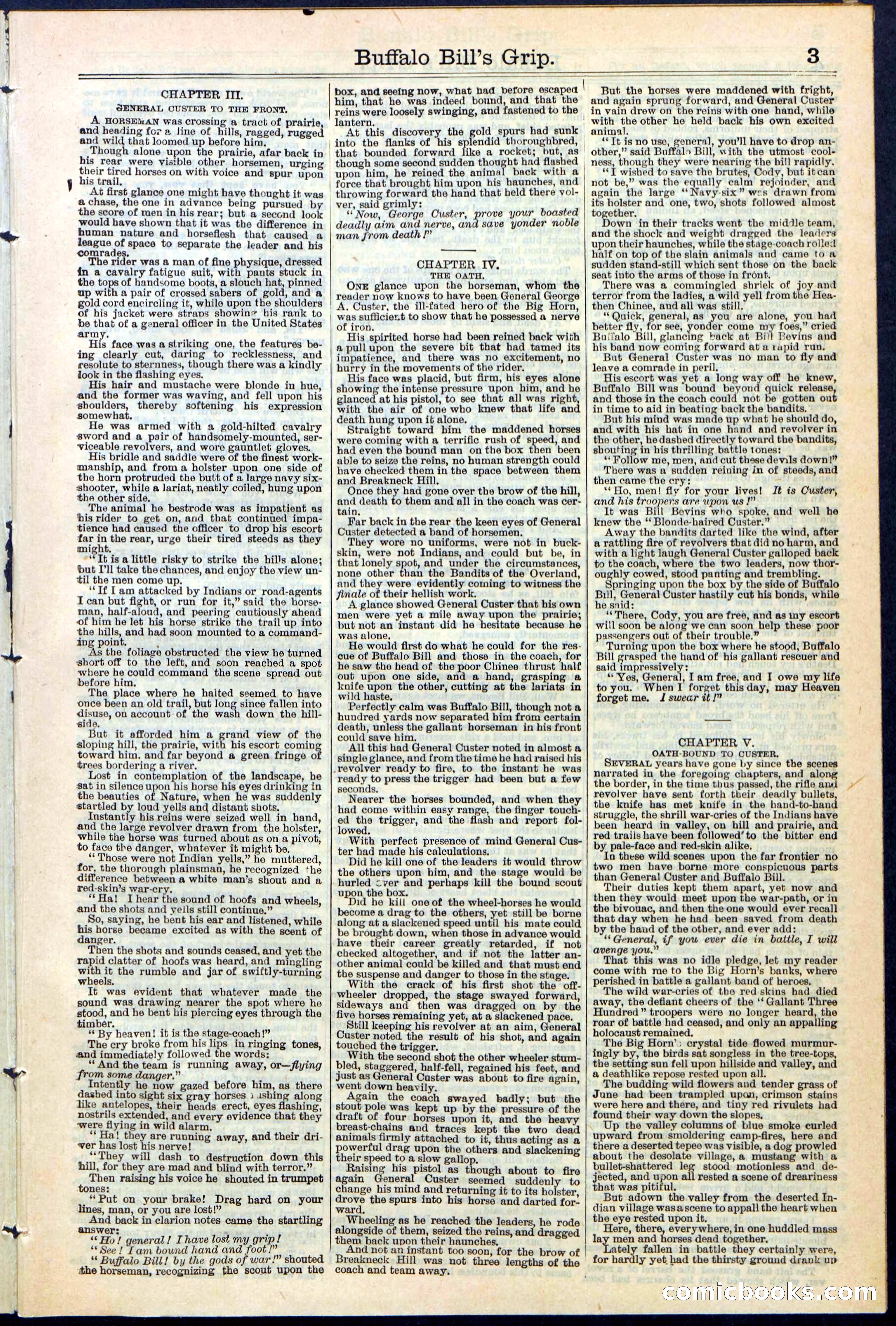 Beadle's Dime Library No. 362 — page 3 of 24