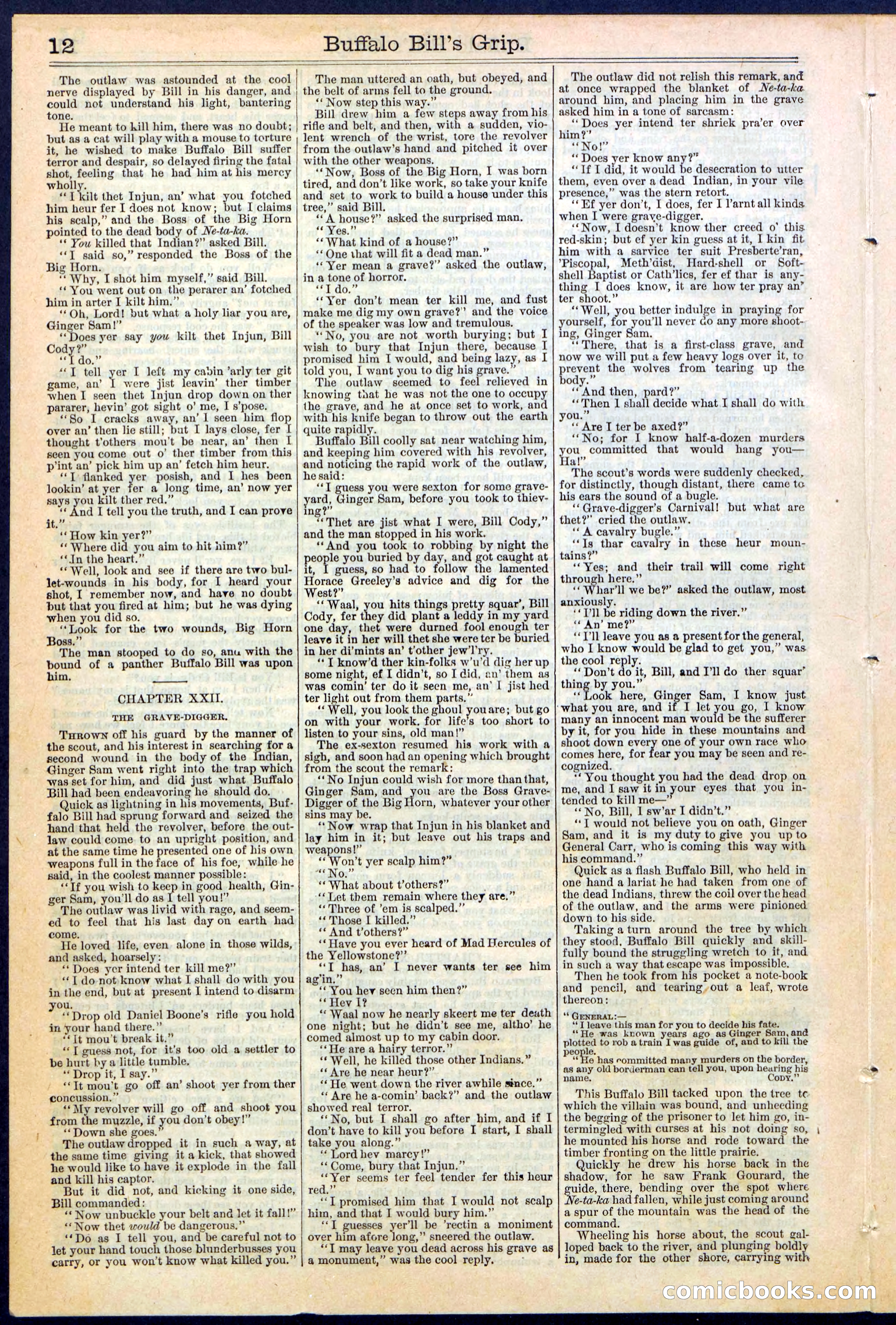 Beadle's Dime Library No. 362 — page 12 of 24
