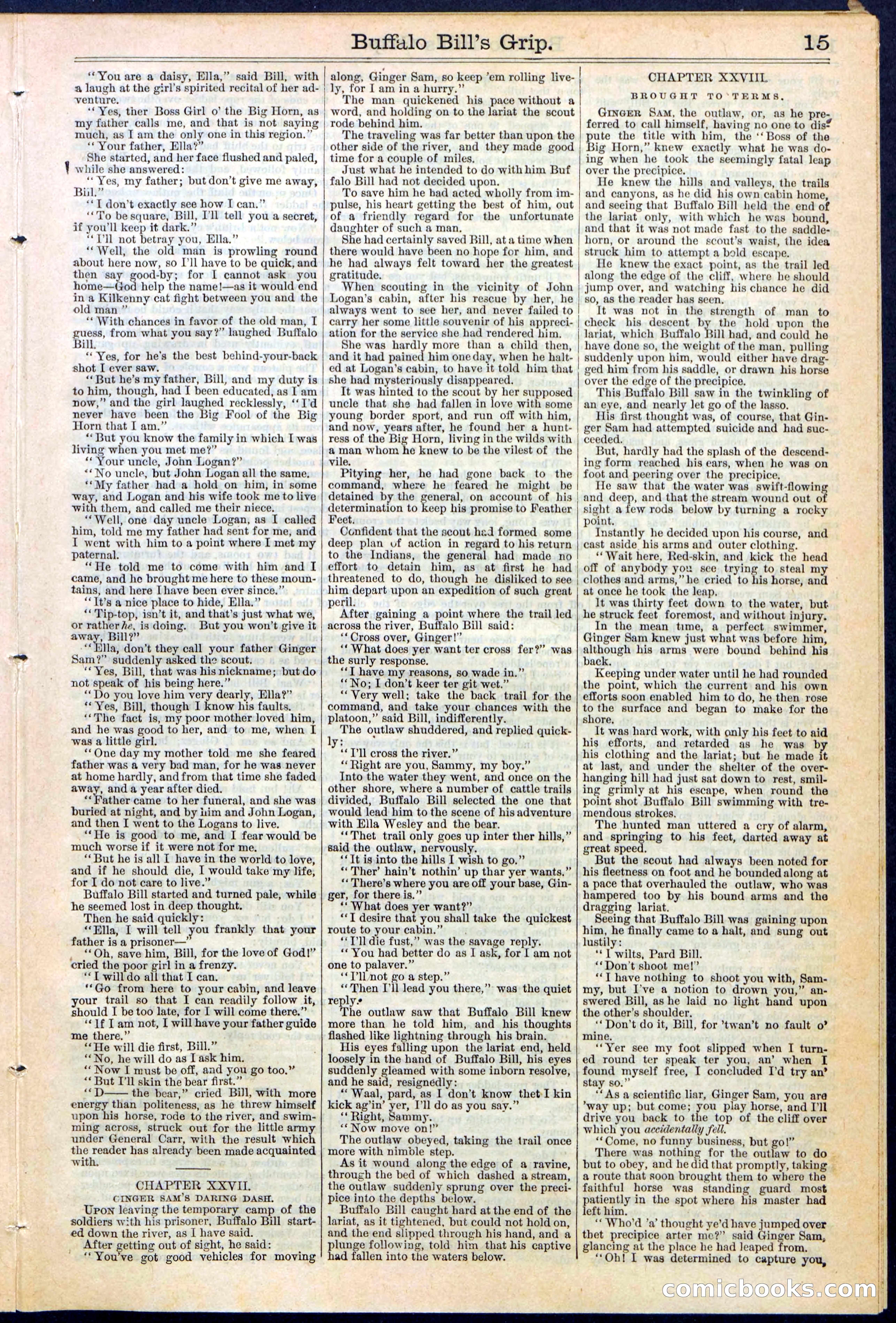 Beadle's Dime Library No. 362 — page 15 of 24