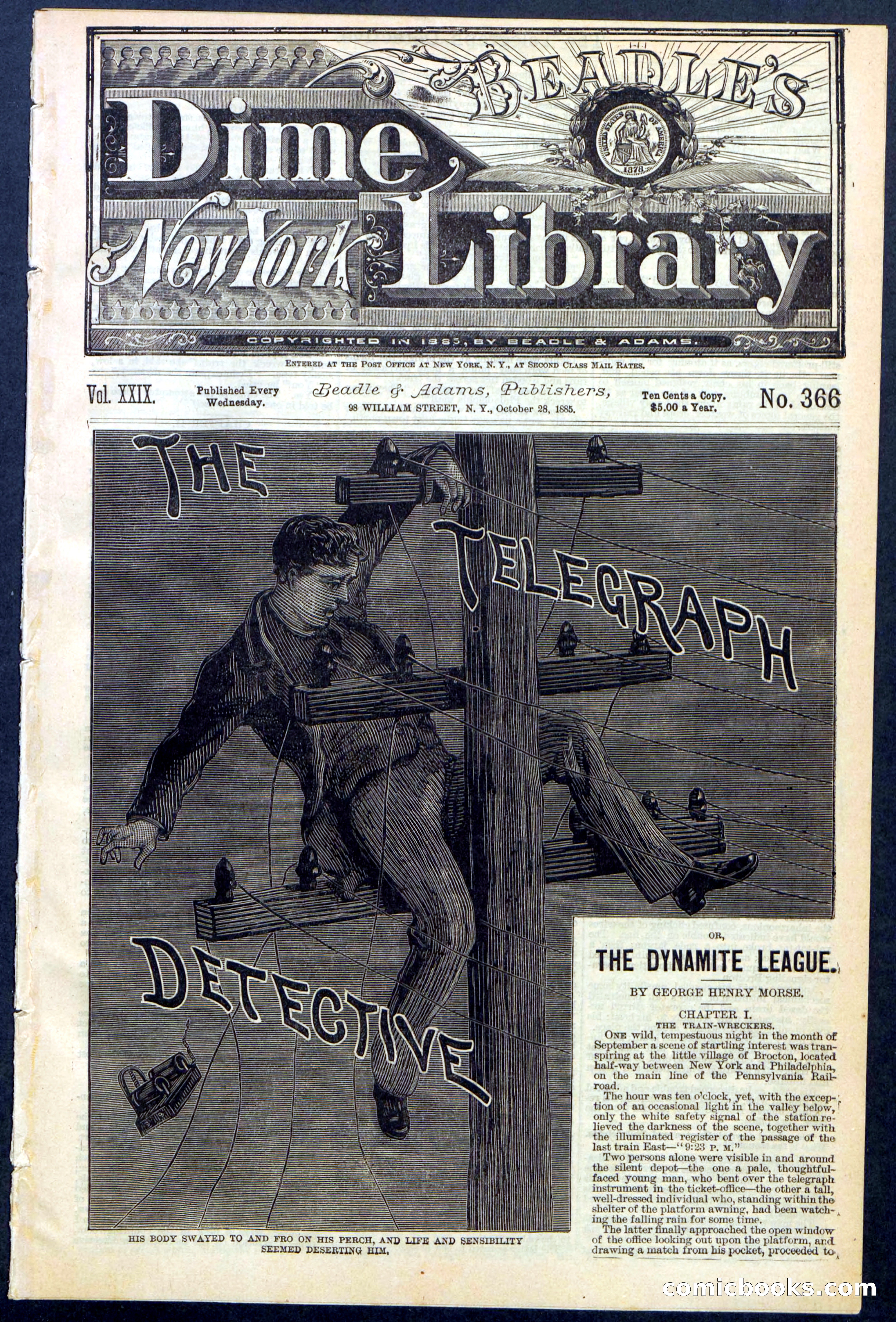 Beadle's Dime Library No. 366 — page 1 of 32