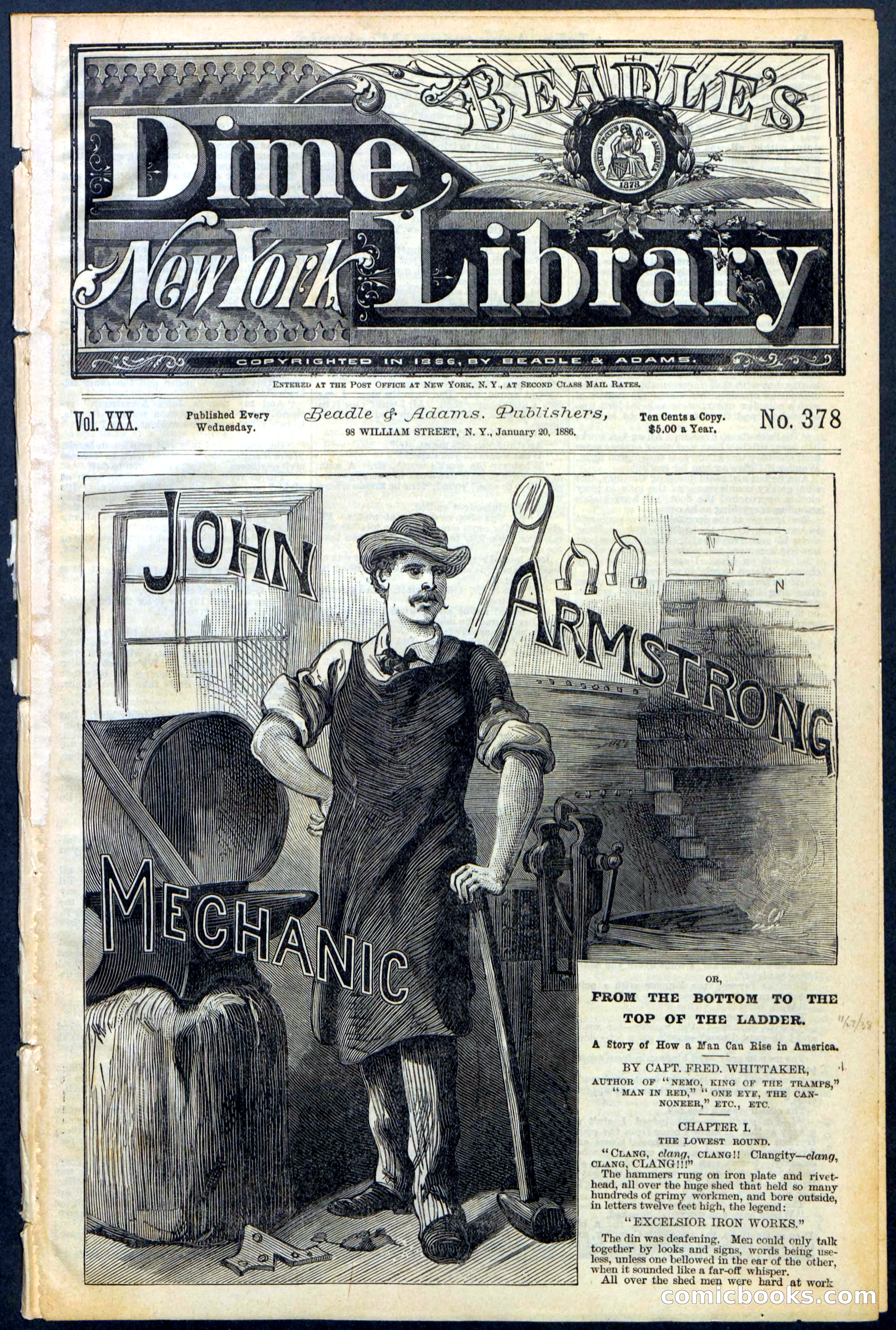 Beadle's New York Dime Library, No. 378 — page 1 of 32
