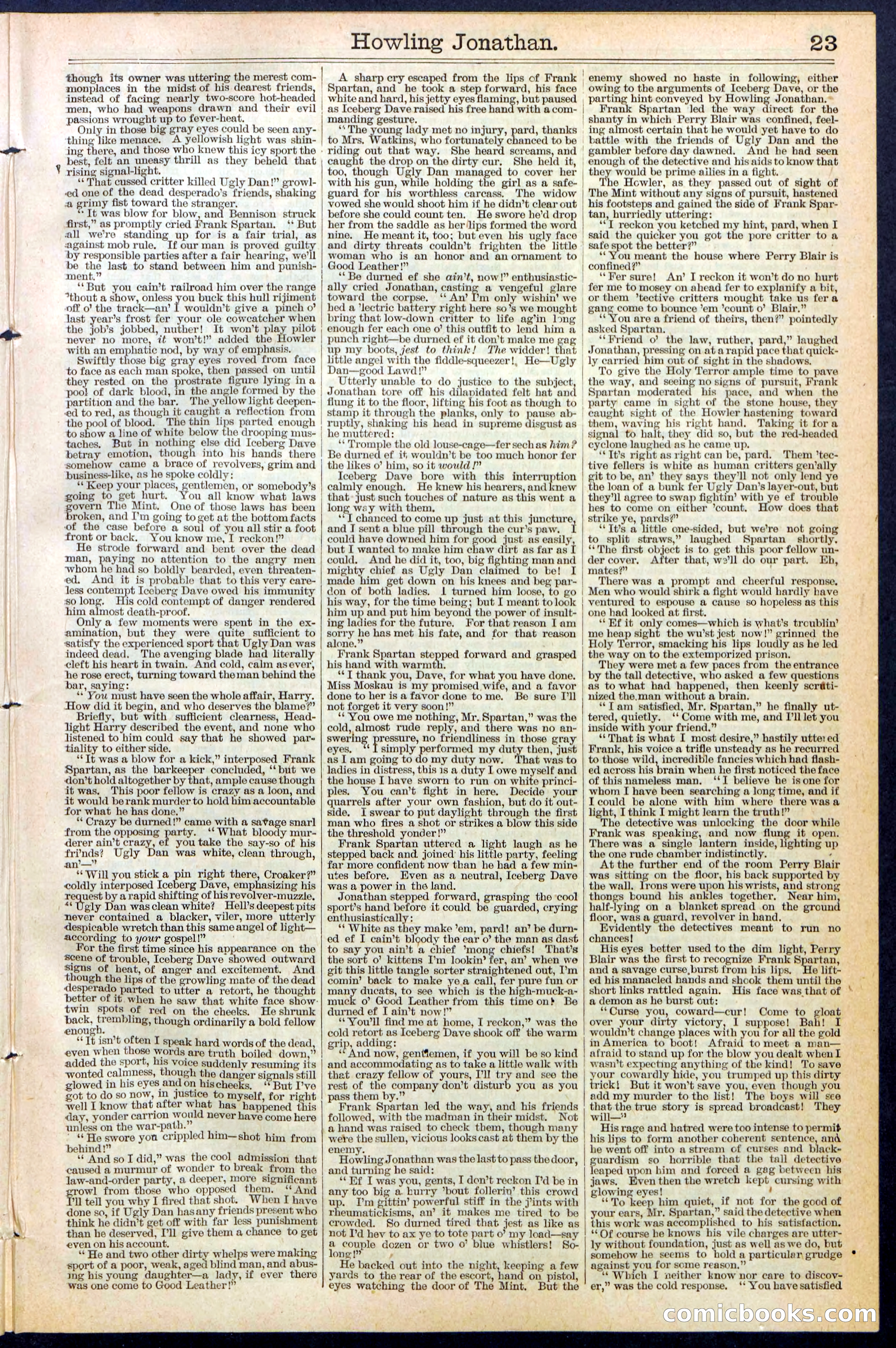 Beadle's New York Dime Library No. 379 — page 23 of 32