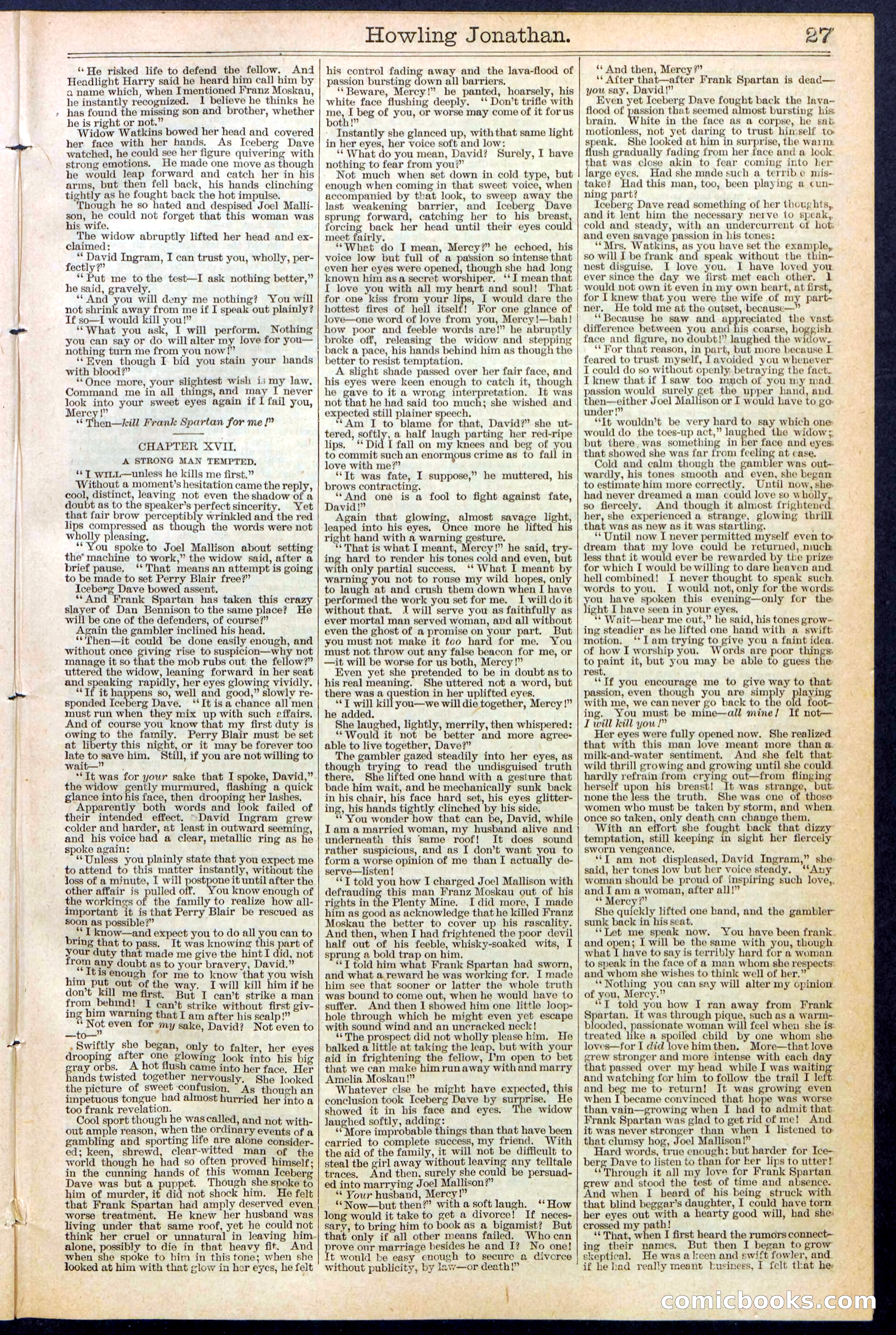 Beadle's New York Dime Library No. 379 — page 27 of 32