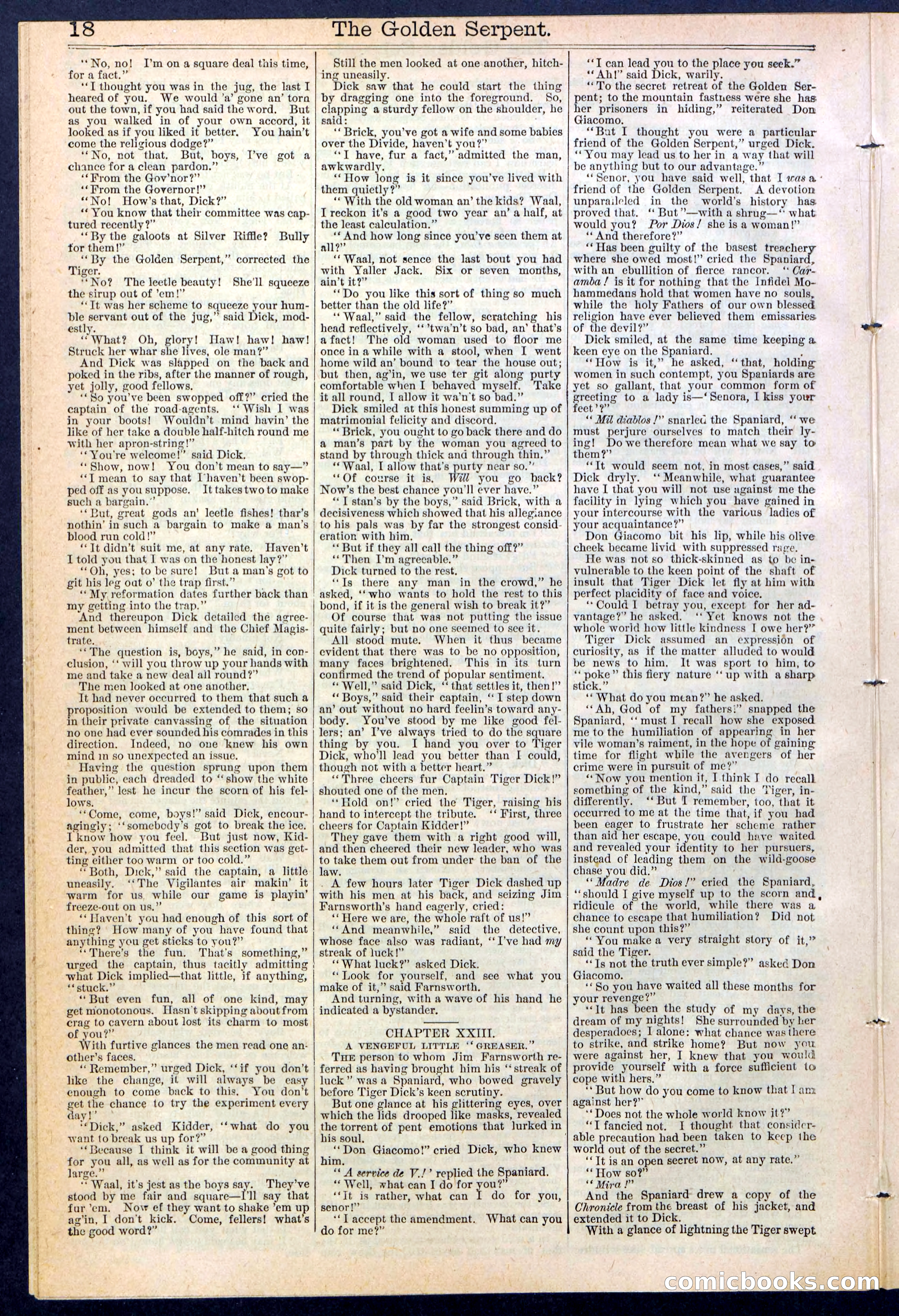 Beadle's New York Dime Library No. 380 — page 18 of 32