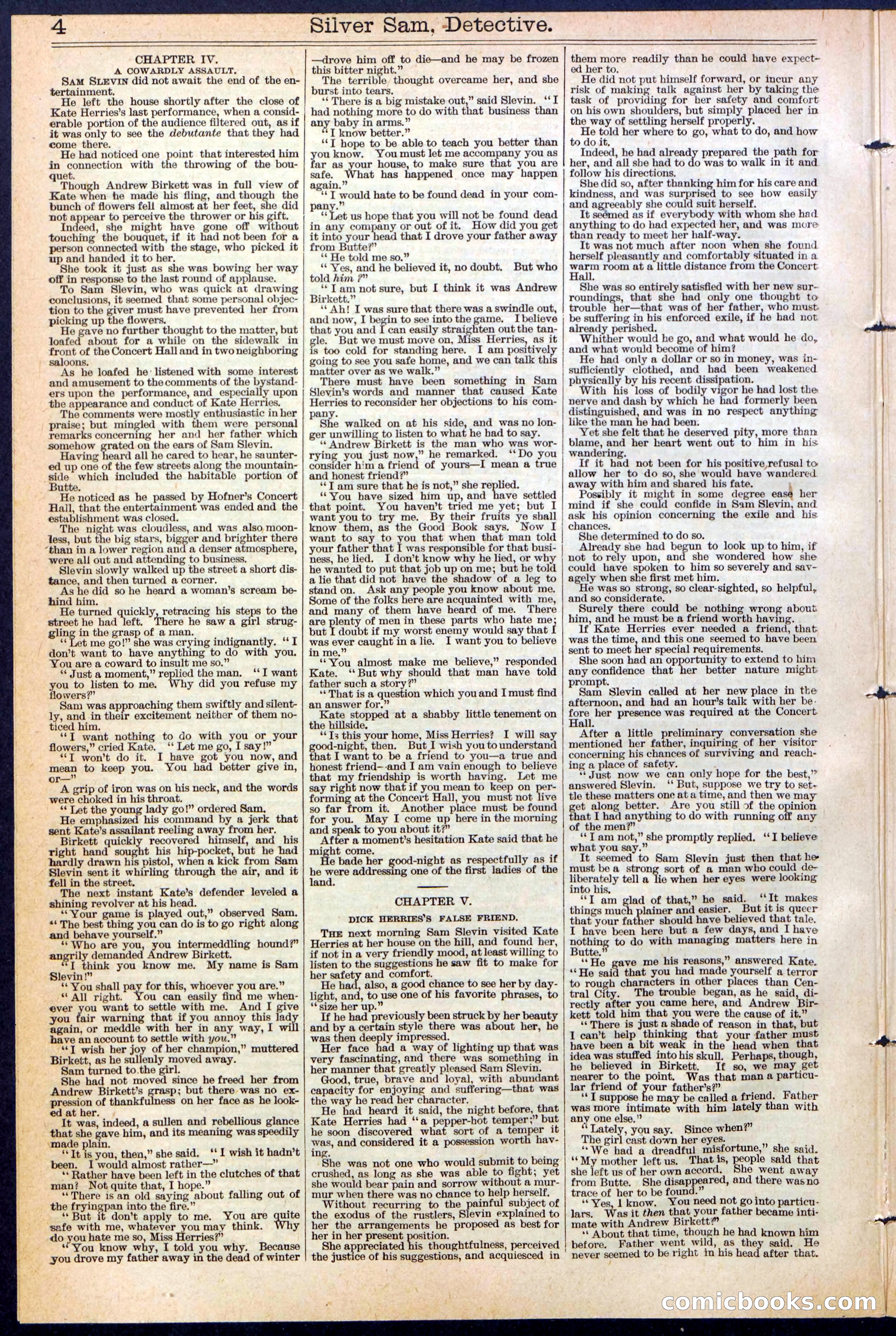 Beadle's New York Dime Library No. 383 — page 4 of 32