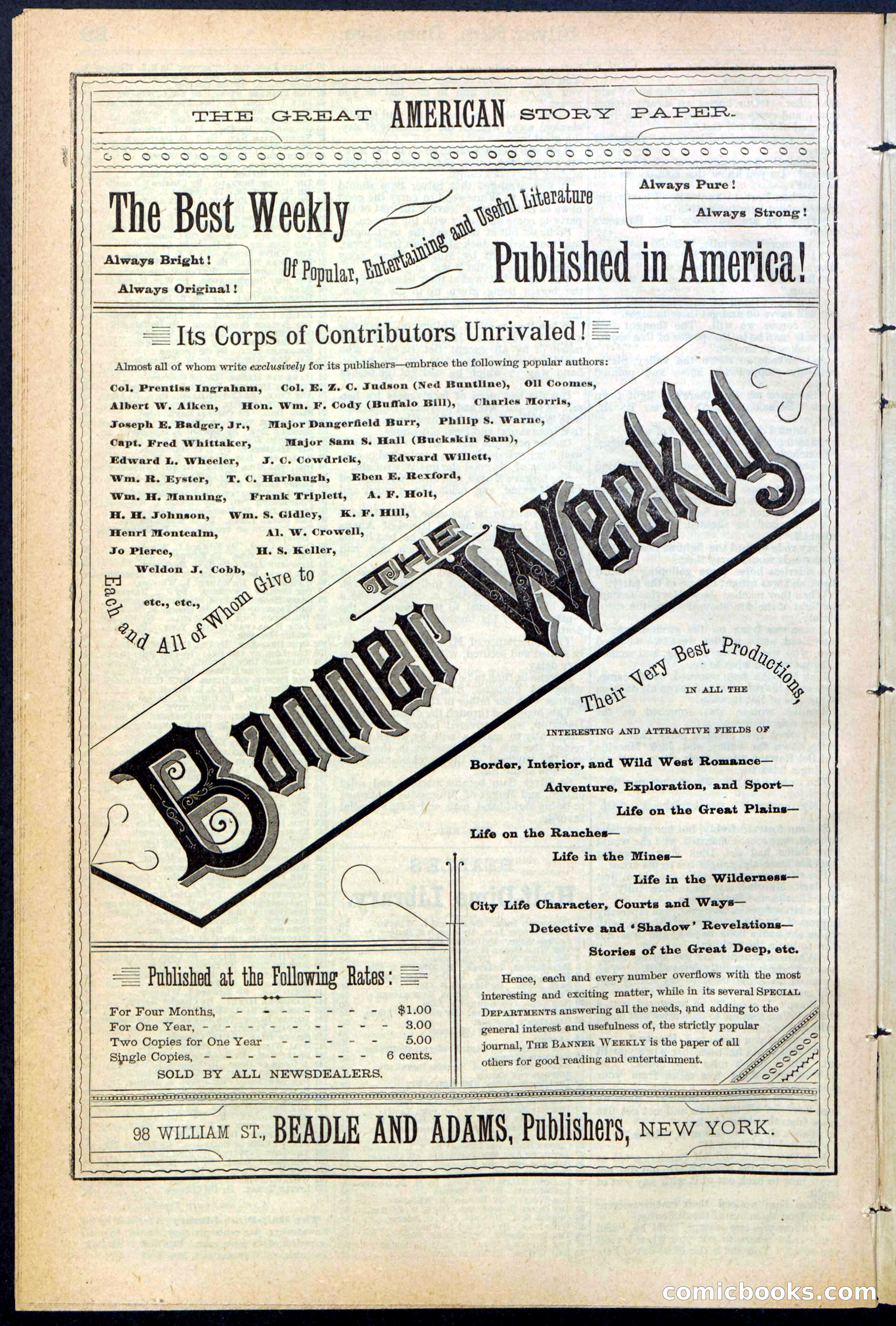 Beadle's New York Dime Library No. 383 — page 30 of 32