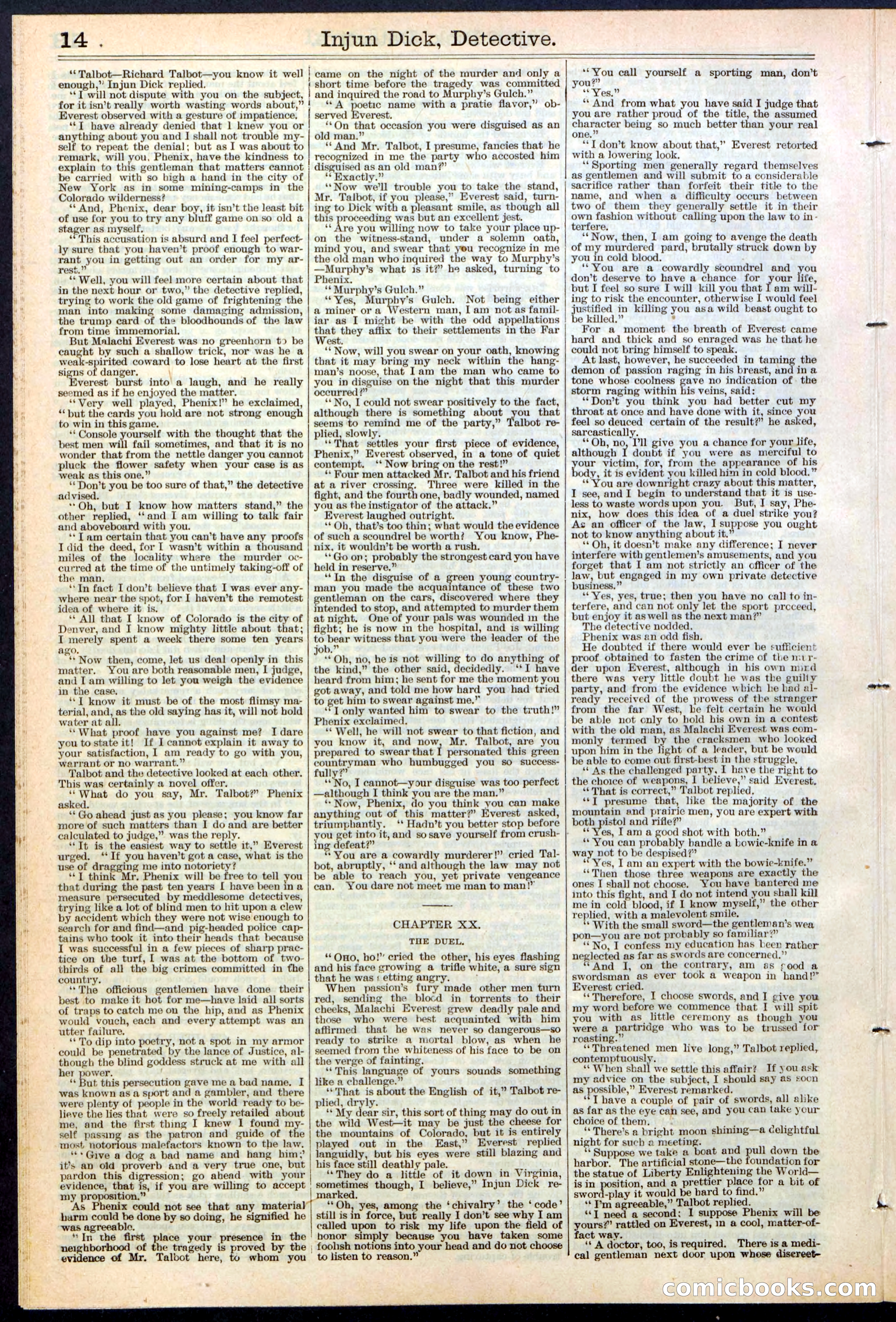 Beadle's Dime Library No. 384 — page 14 of 32