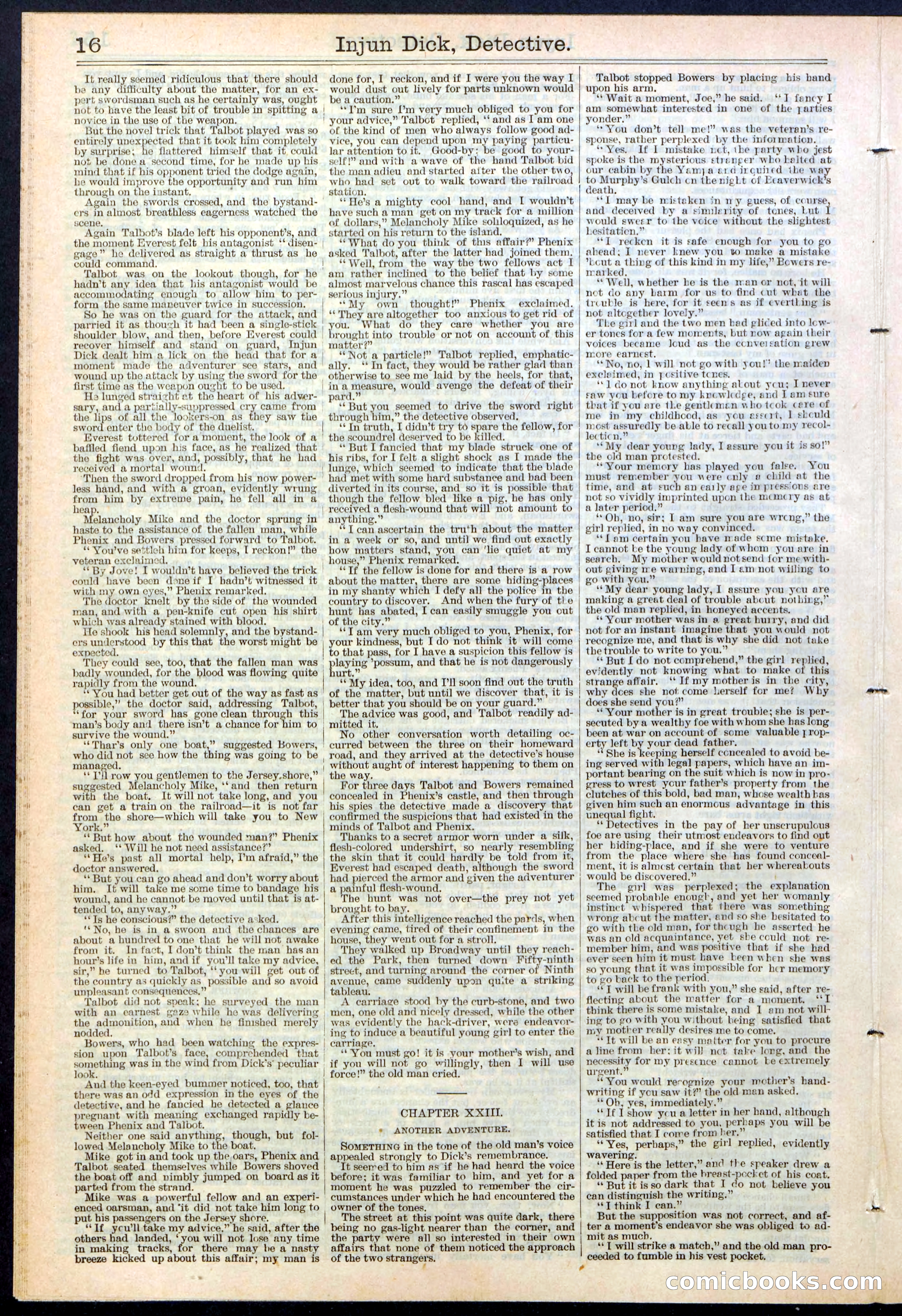 Beadle's Dime Library No. 384 — page 16 of 32