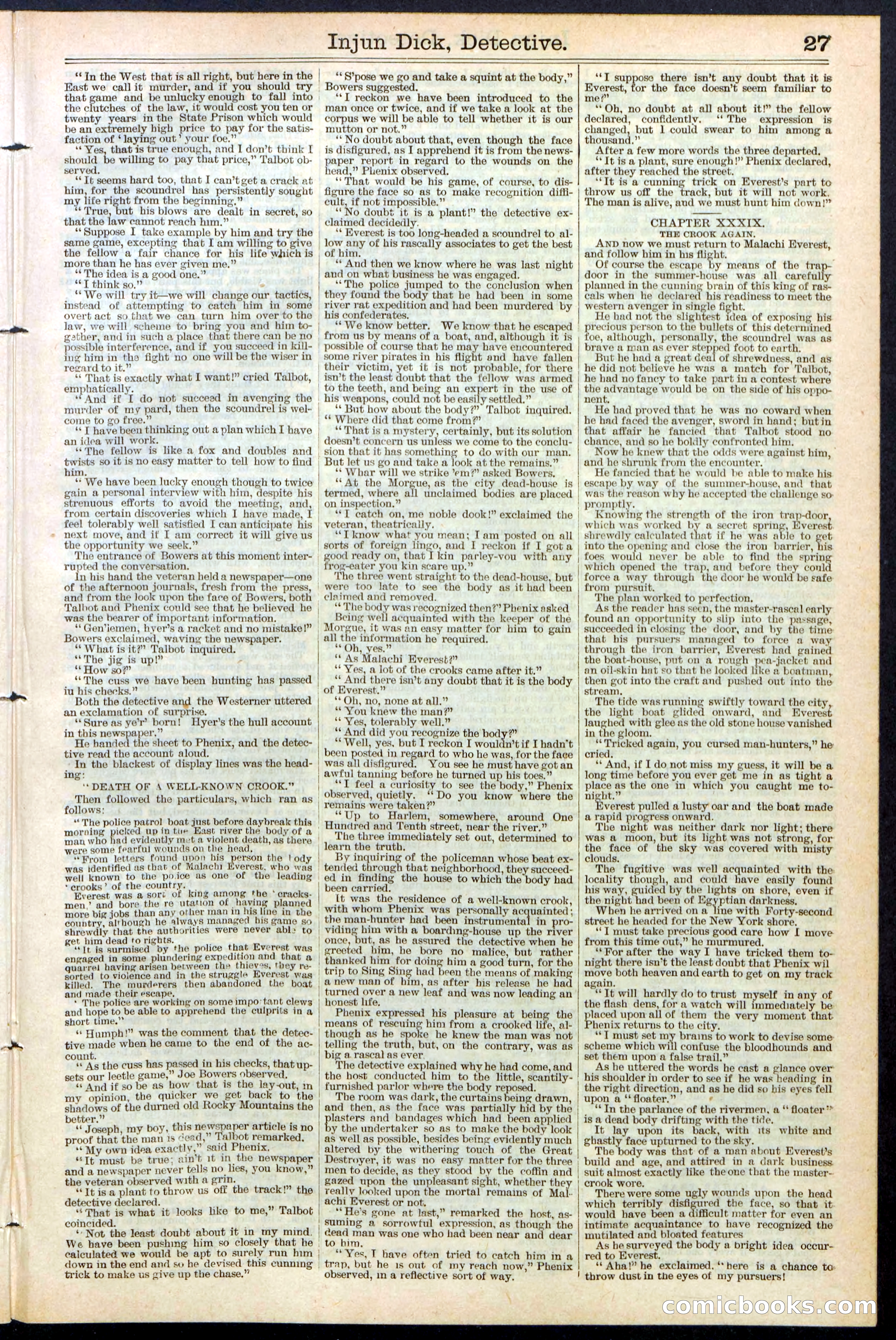 Beadle's Dime Library No. 384 — page 27 of 32