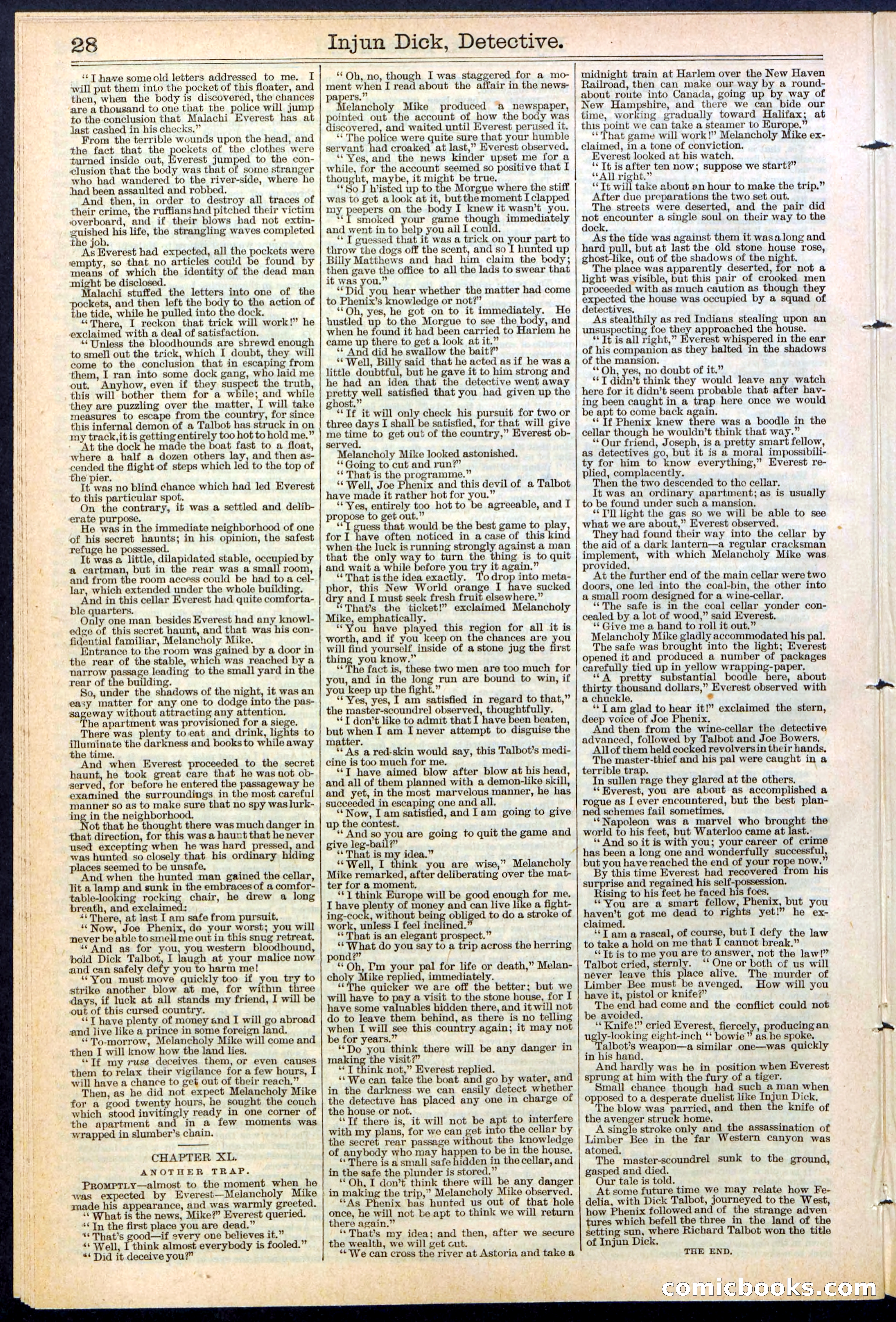Beadle's Dime Library No. 384 — page 28 of 32