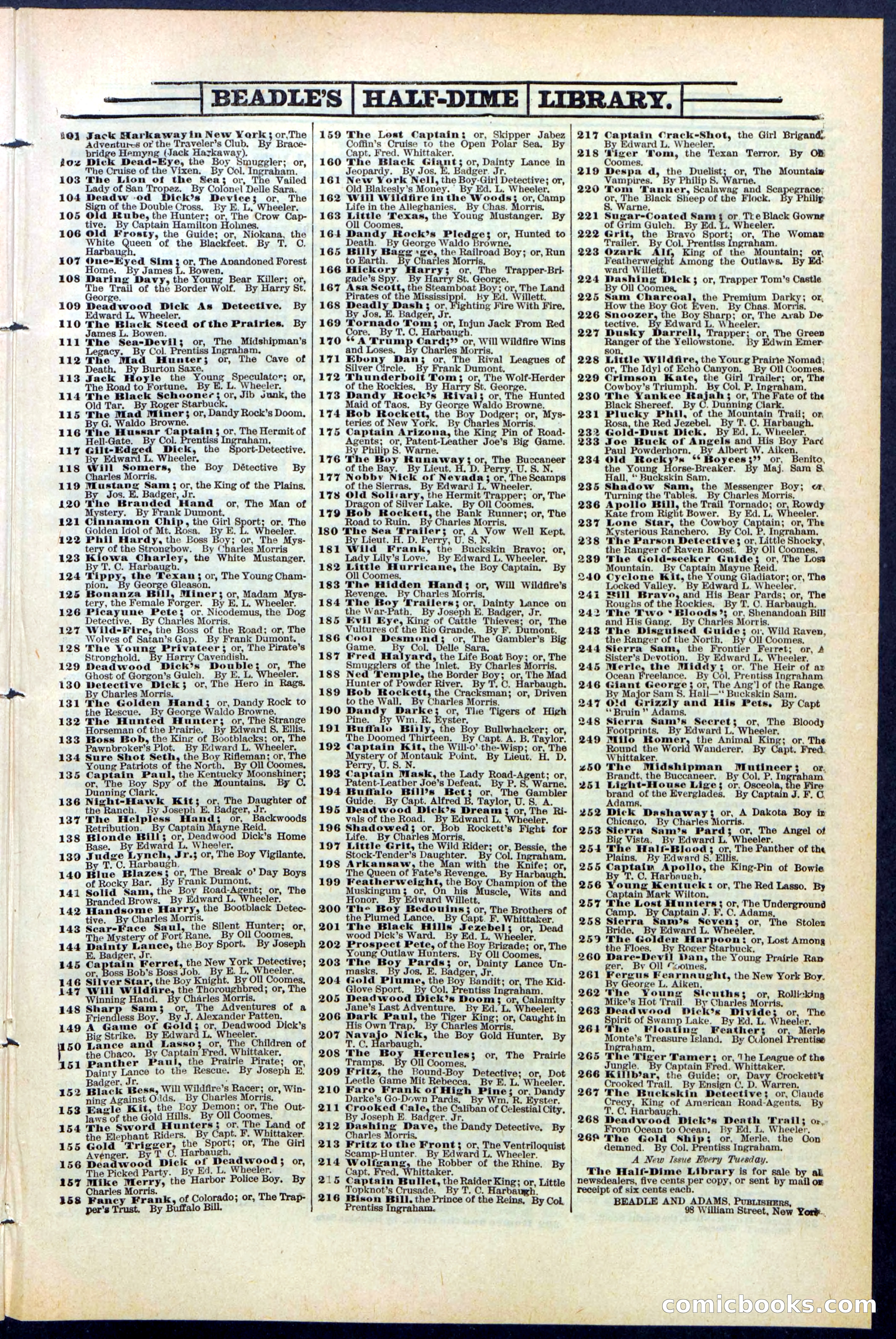 Beadle's Dime Library No. 384 — page 29 of 32