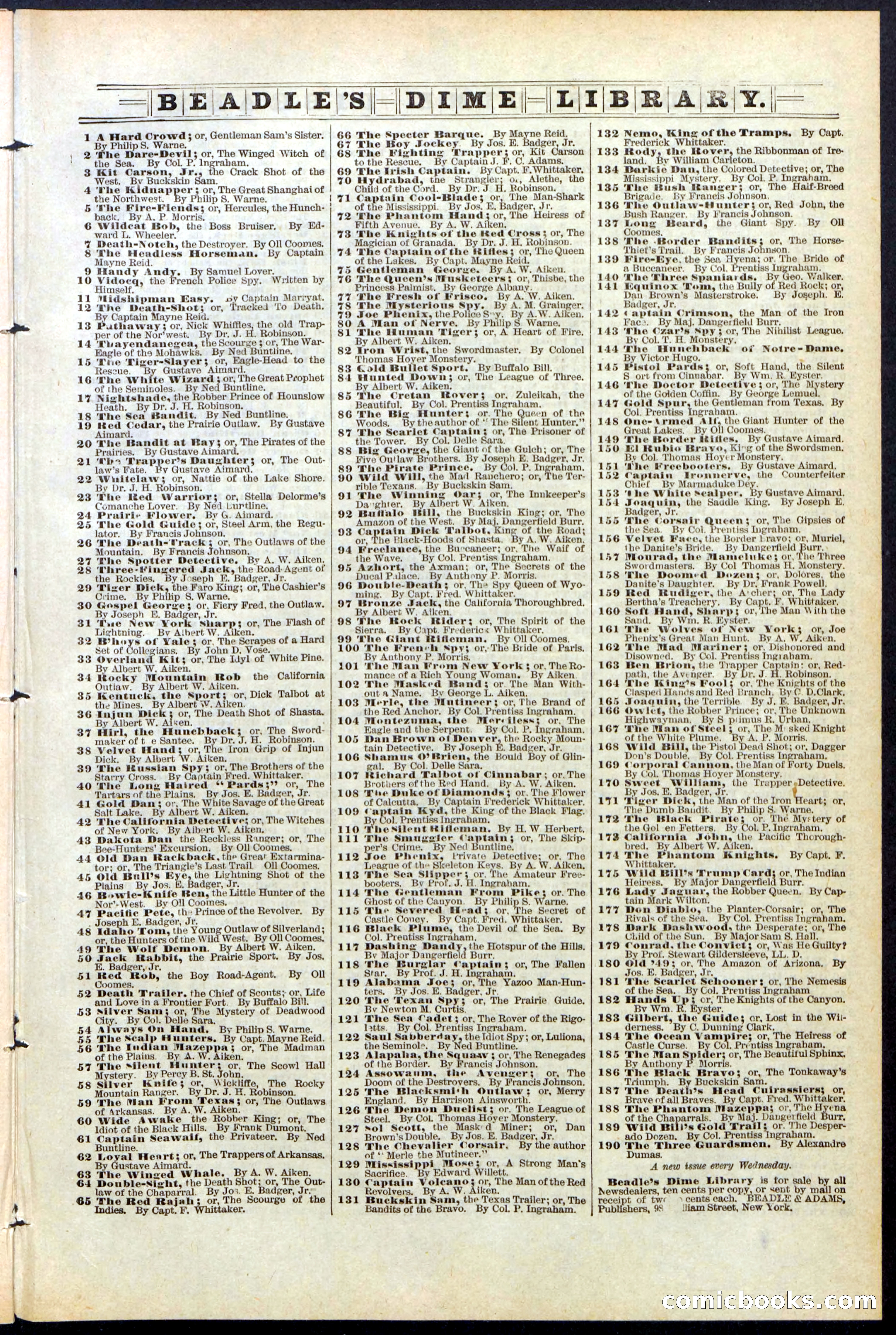 Beadle's Dime Library No. 384 — page 31 of 32