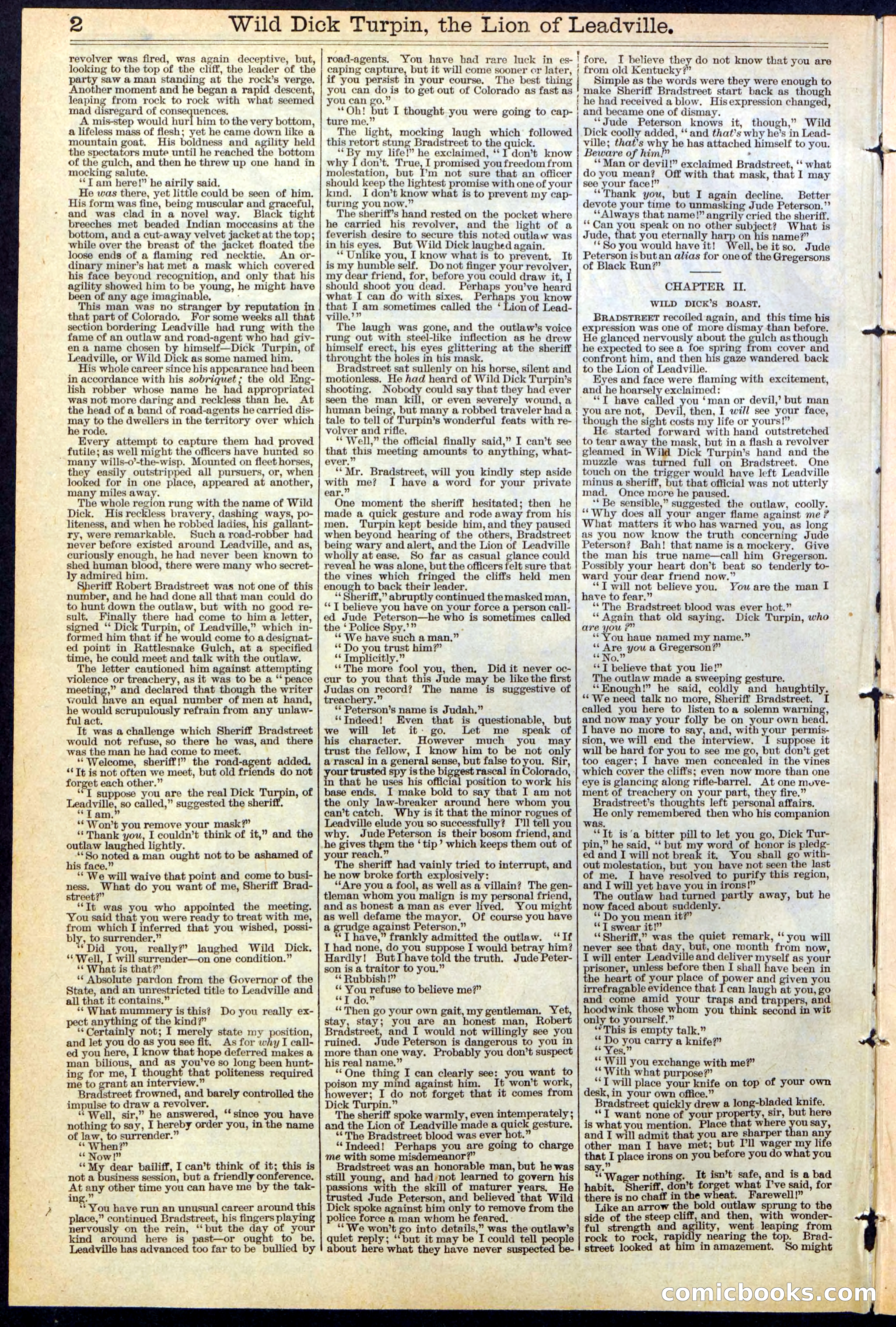 Beadle's New York Dime Library No. 385 — page 2 of 32