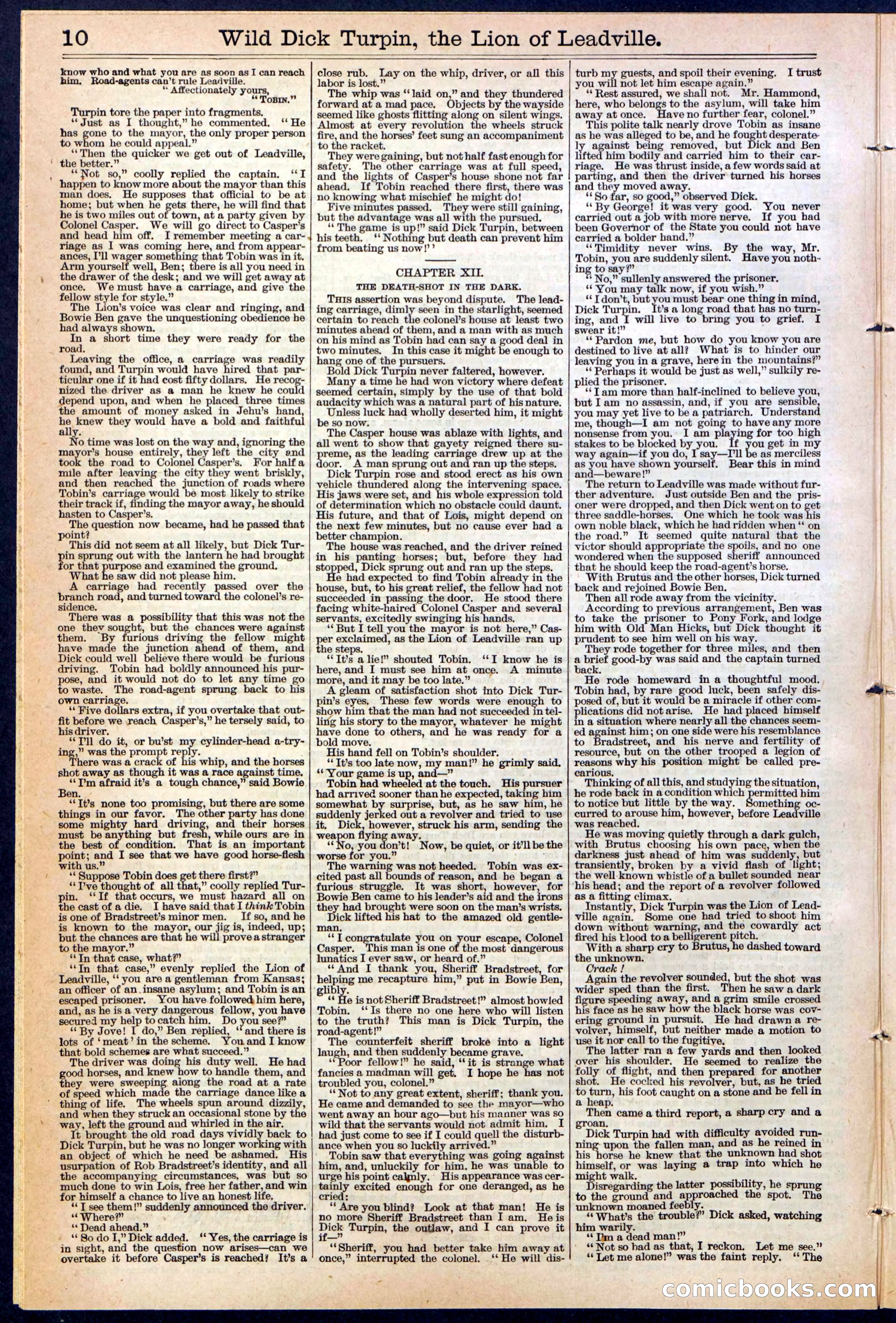 Beadle's New York Dime Library No. 385 — page 10 of 32