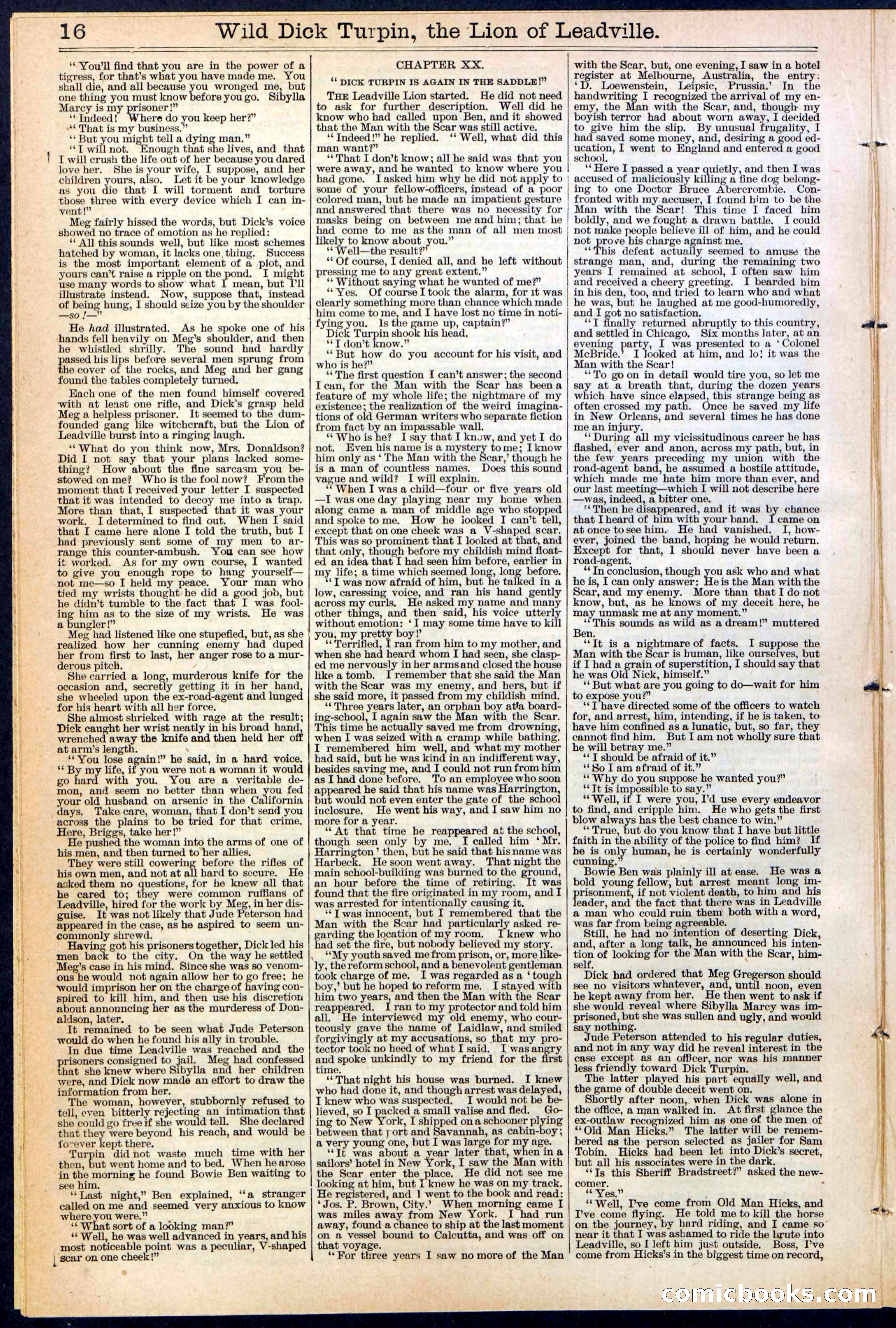 Beadle's New York Dime Library No. 385 — page 16 of 32