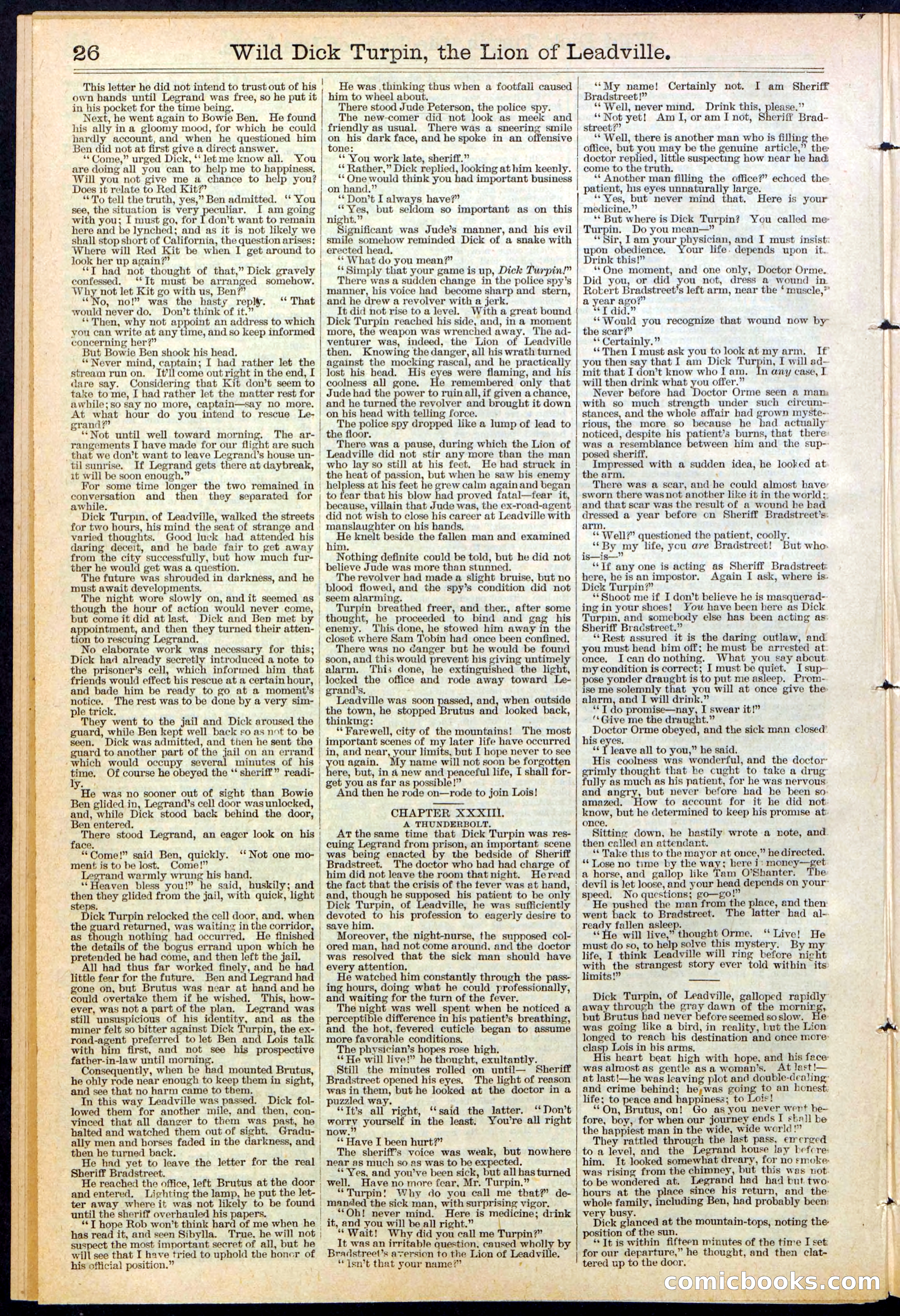 Beadle's New York Dime Library No. 385 — page 26 of 32