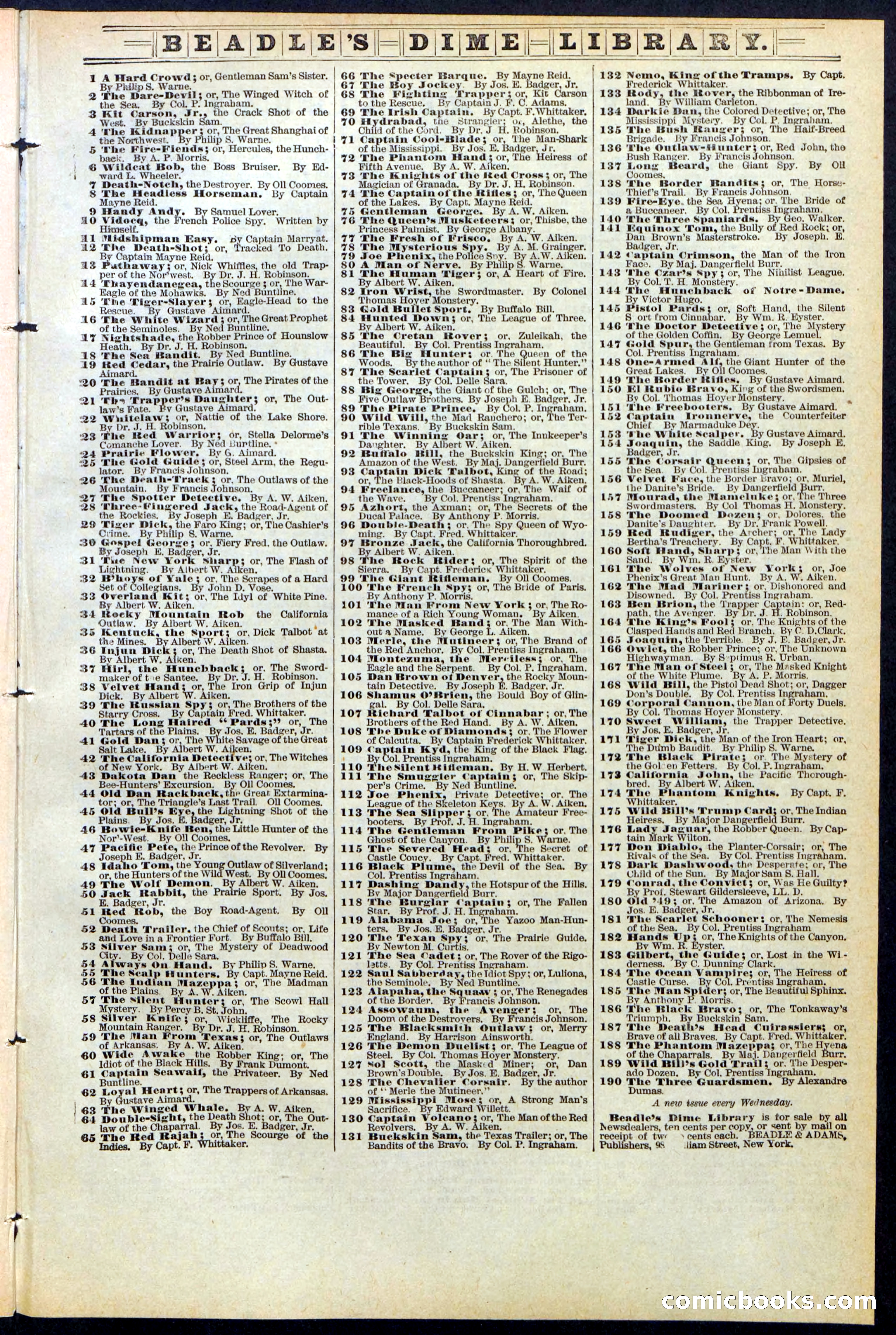 Beadle's New York Dime Library No. 385 — page 31 of 32