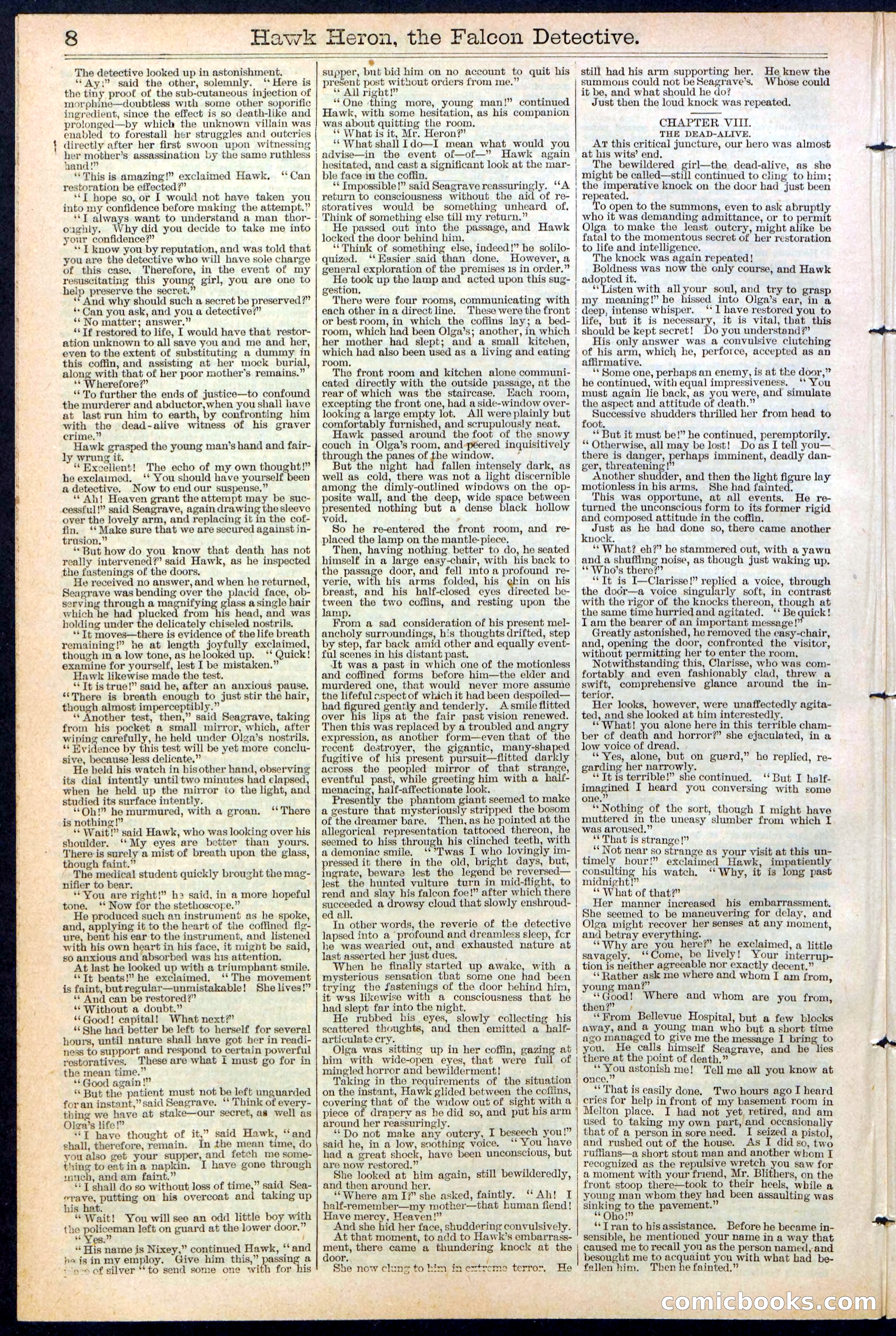 Beadle's Dime Library No. 386 — page 8 of 32