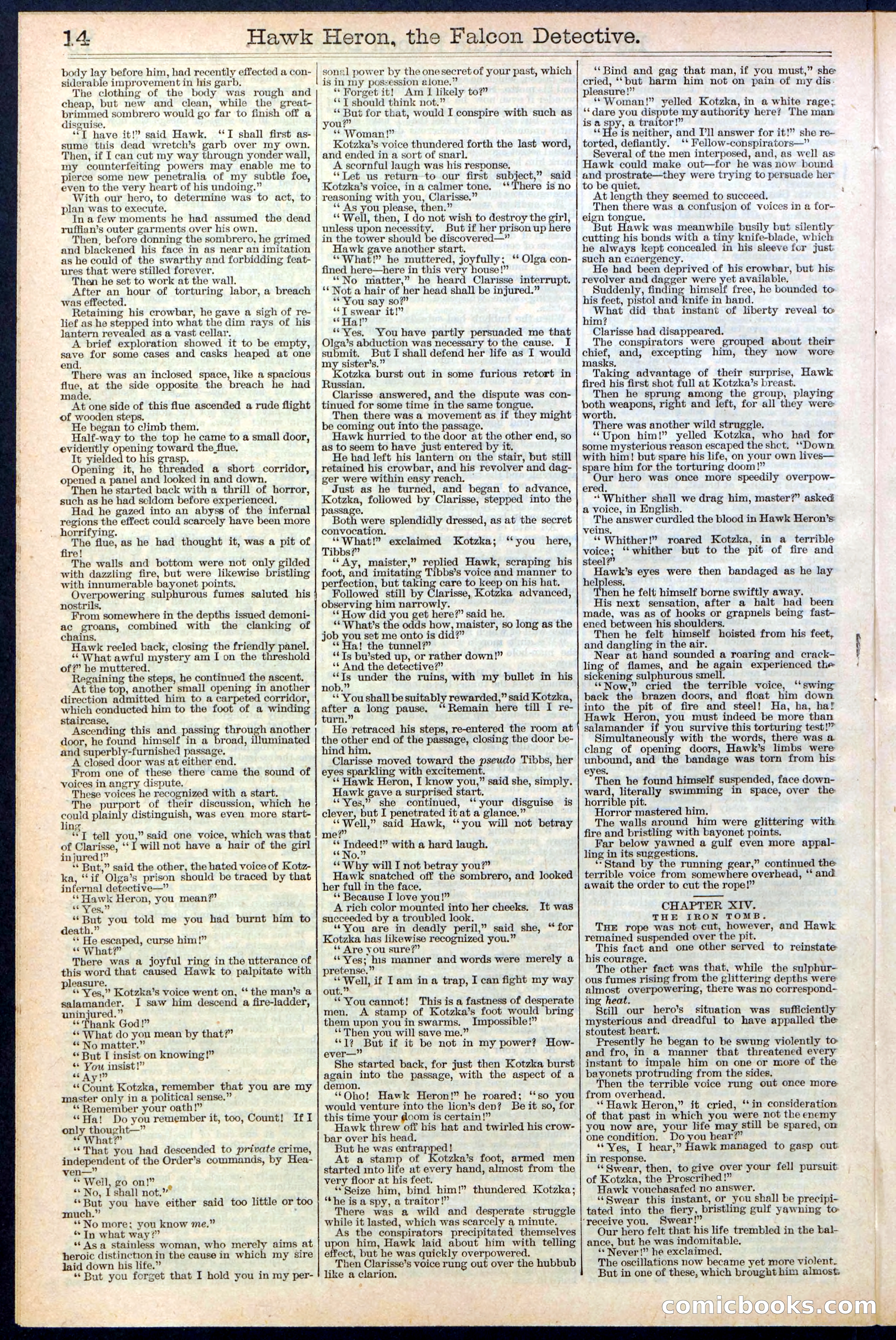 Beadle's Dime Library No. 386 — page 14 of 32