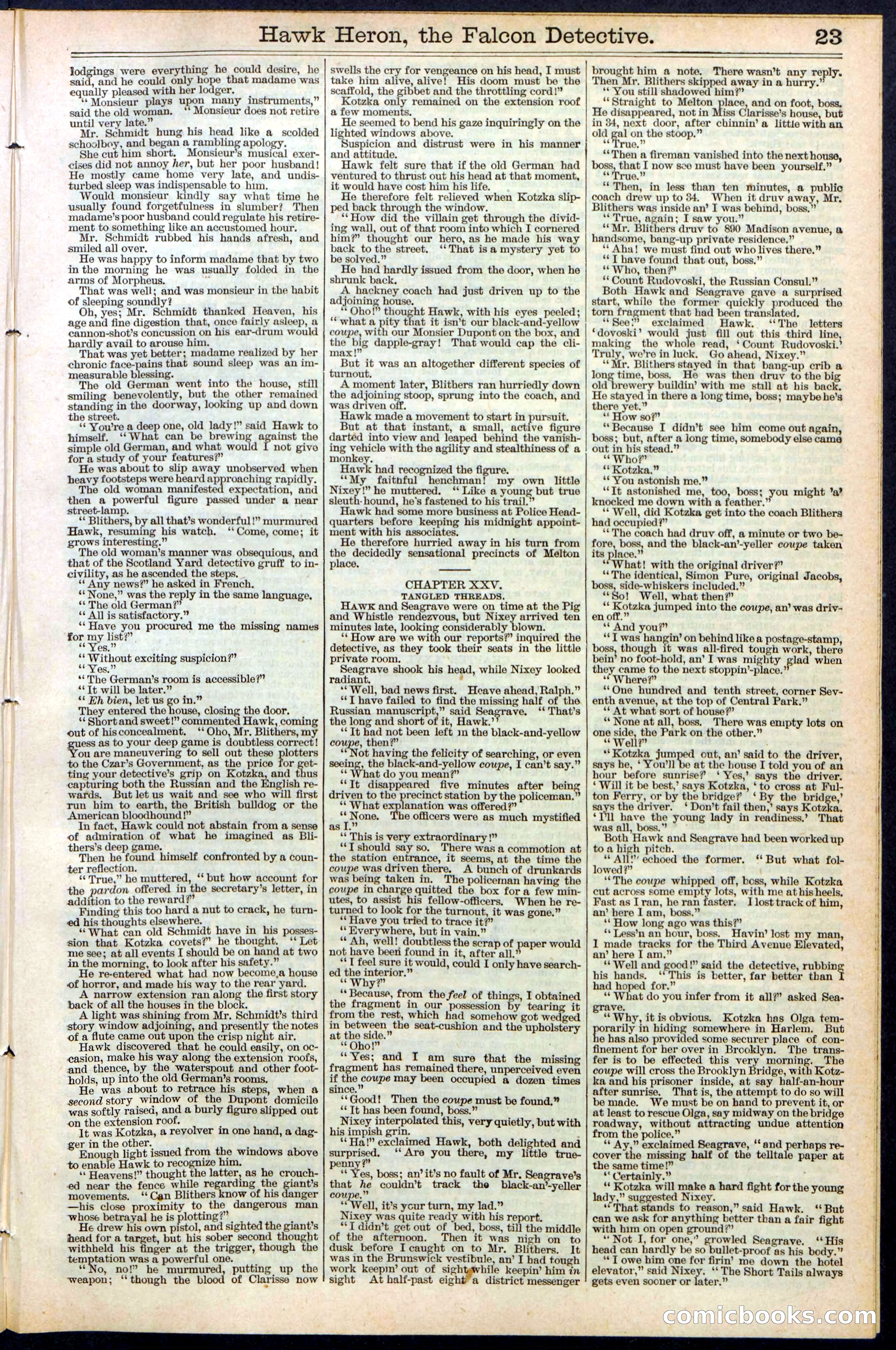 Beadle's Dime Library No. 386 — page 23 of 32