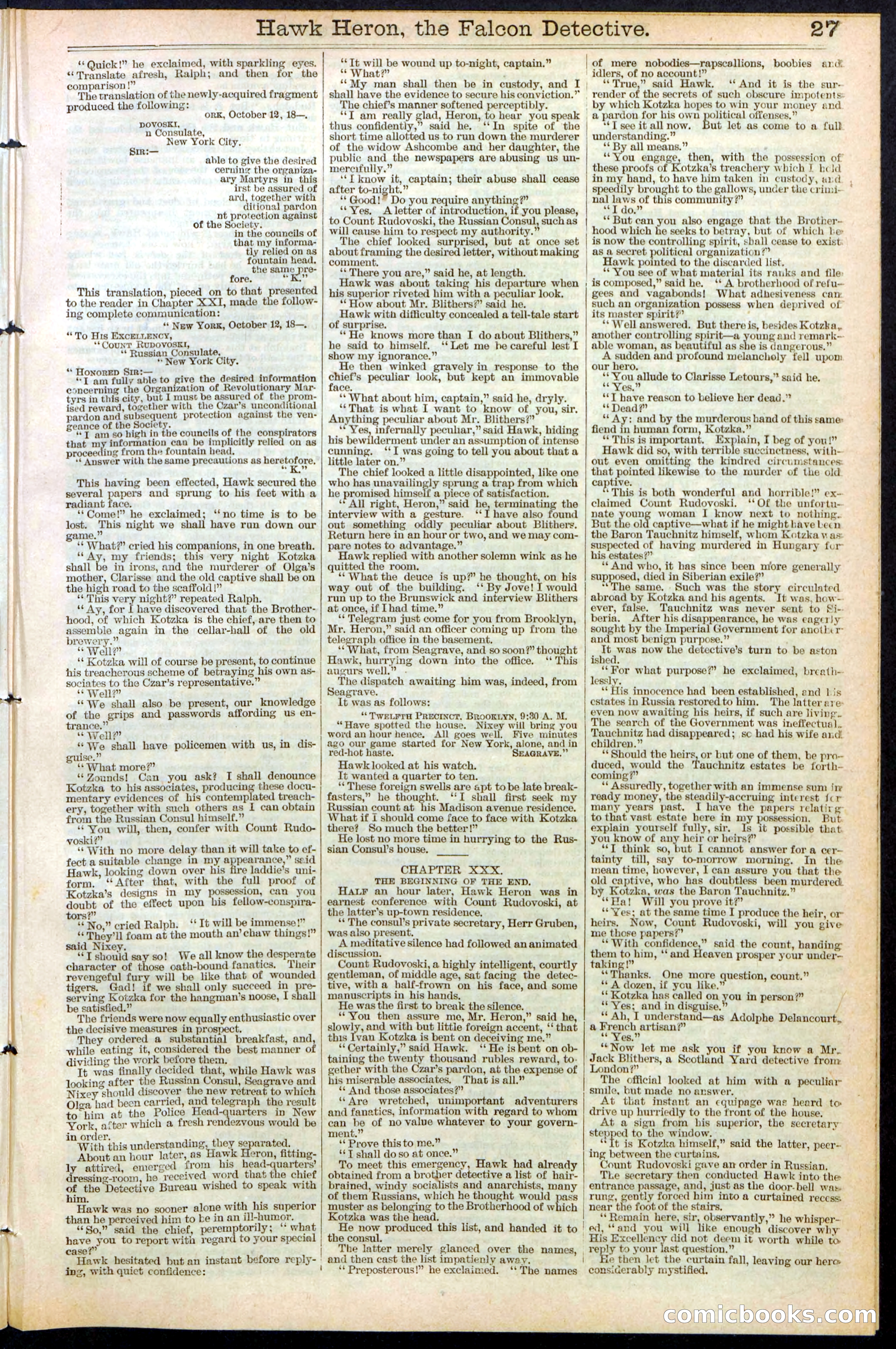 Beadle's Dime Library No. 386 — page 27 of 32