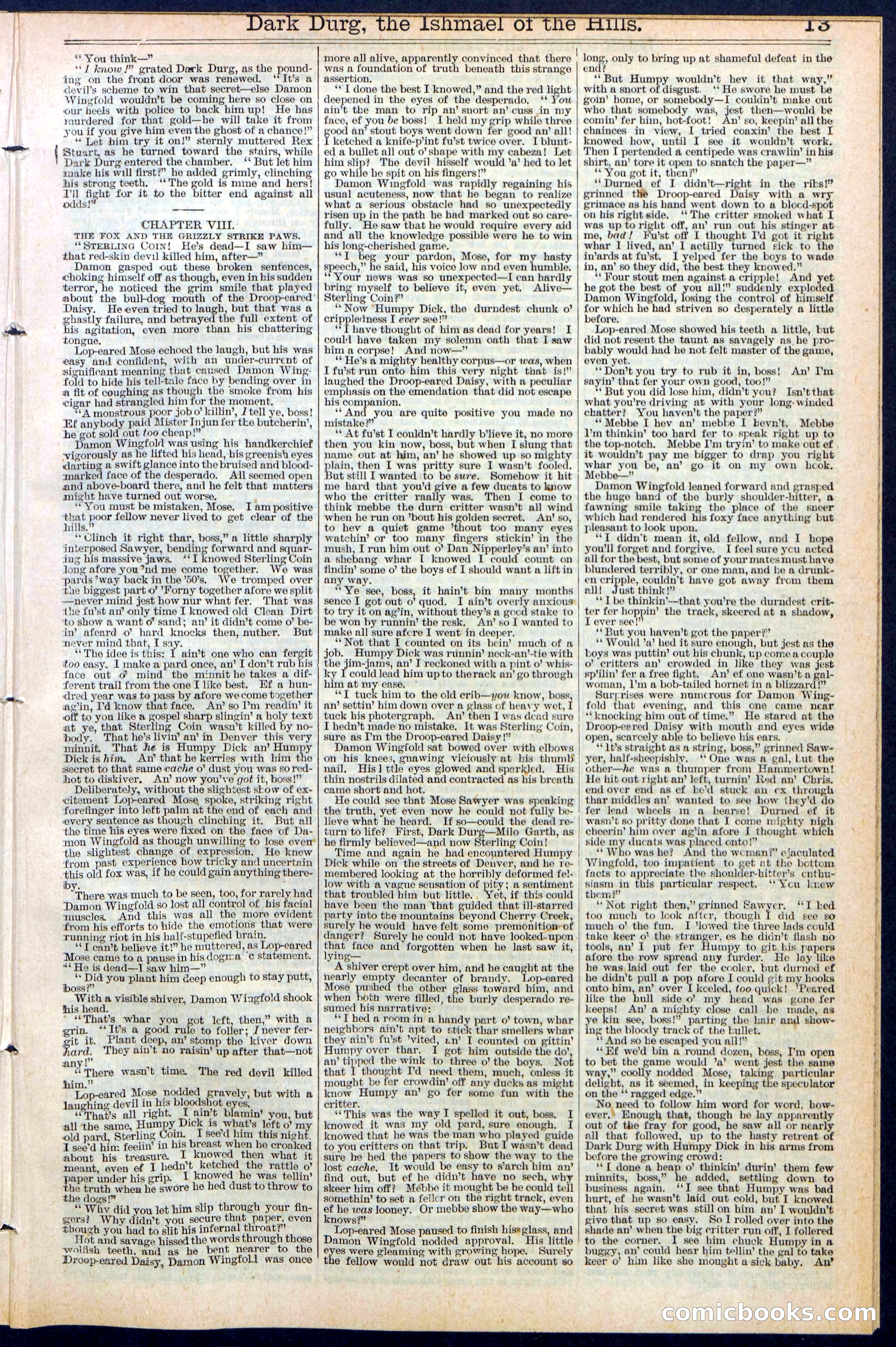 Beadle's Dime Library No. 387 — page 13 of 32