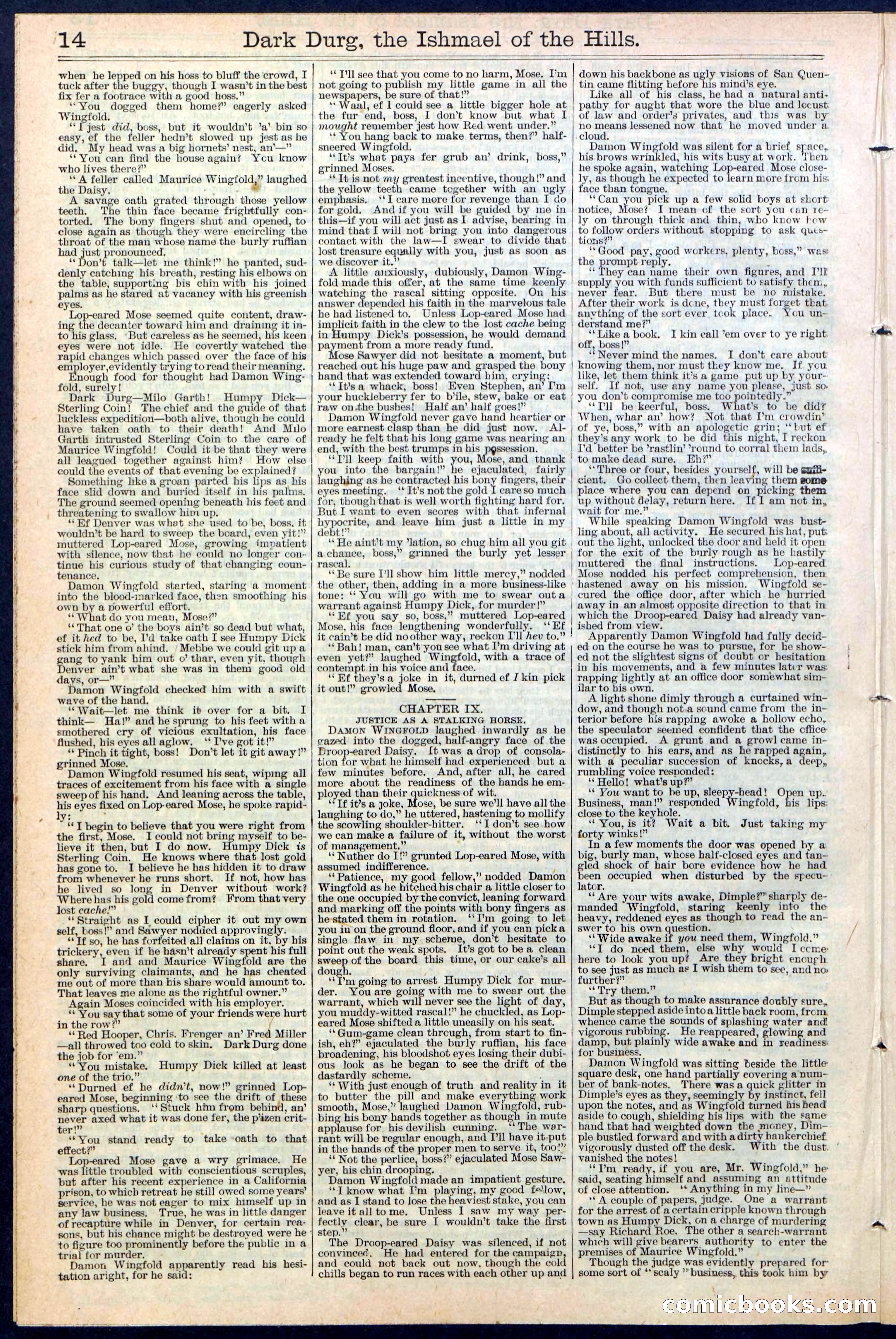 Beadle's Dime Library No. 387 — page 14 of 32