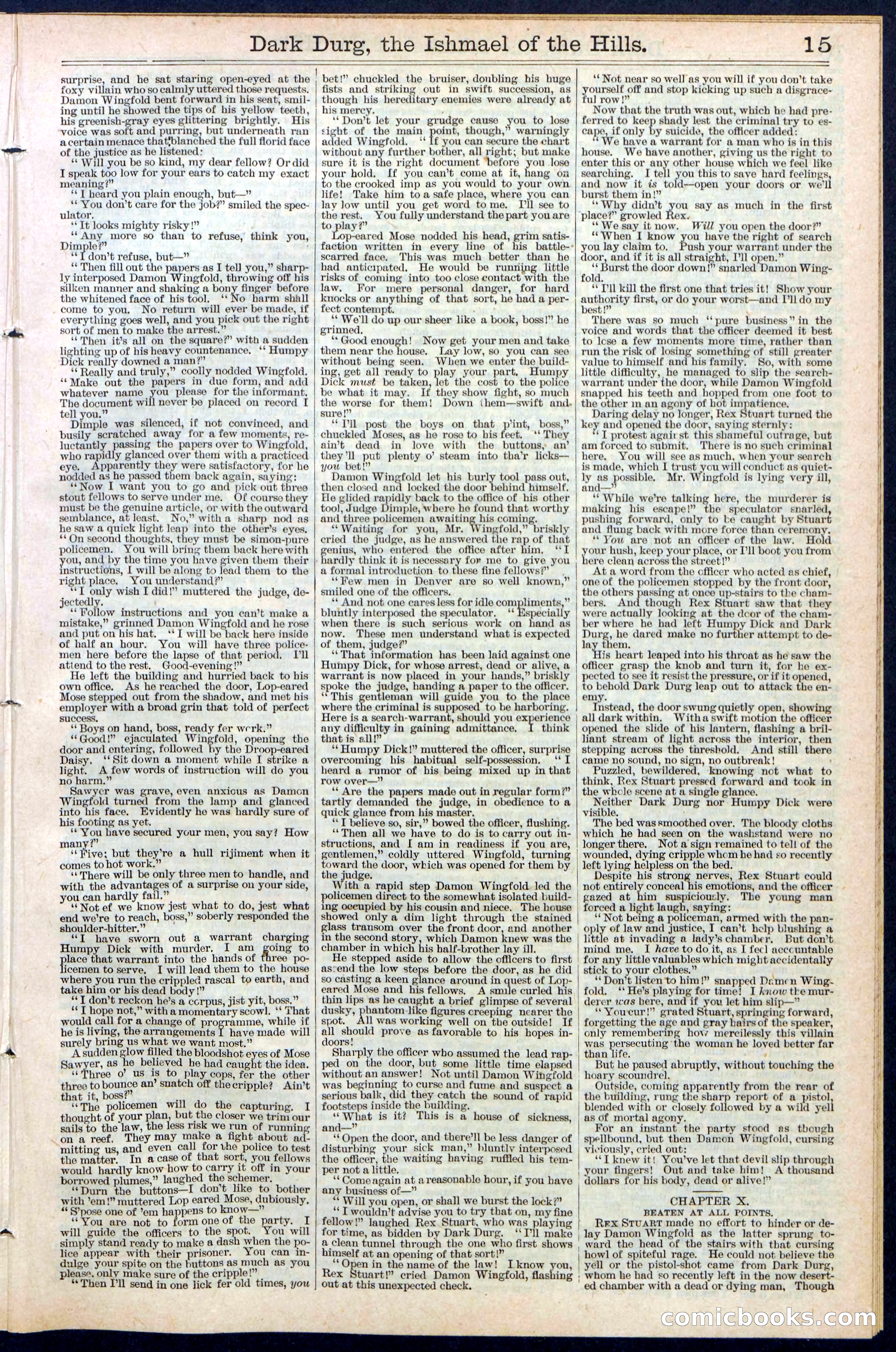 Beadle's Dime Library No. 387 — page 15 of 32