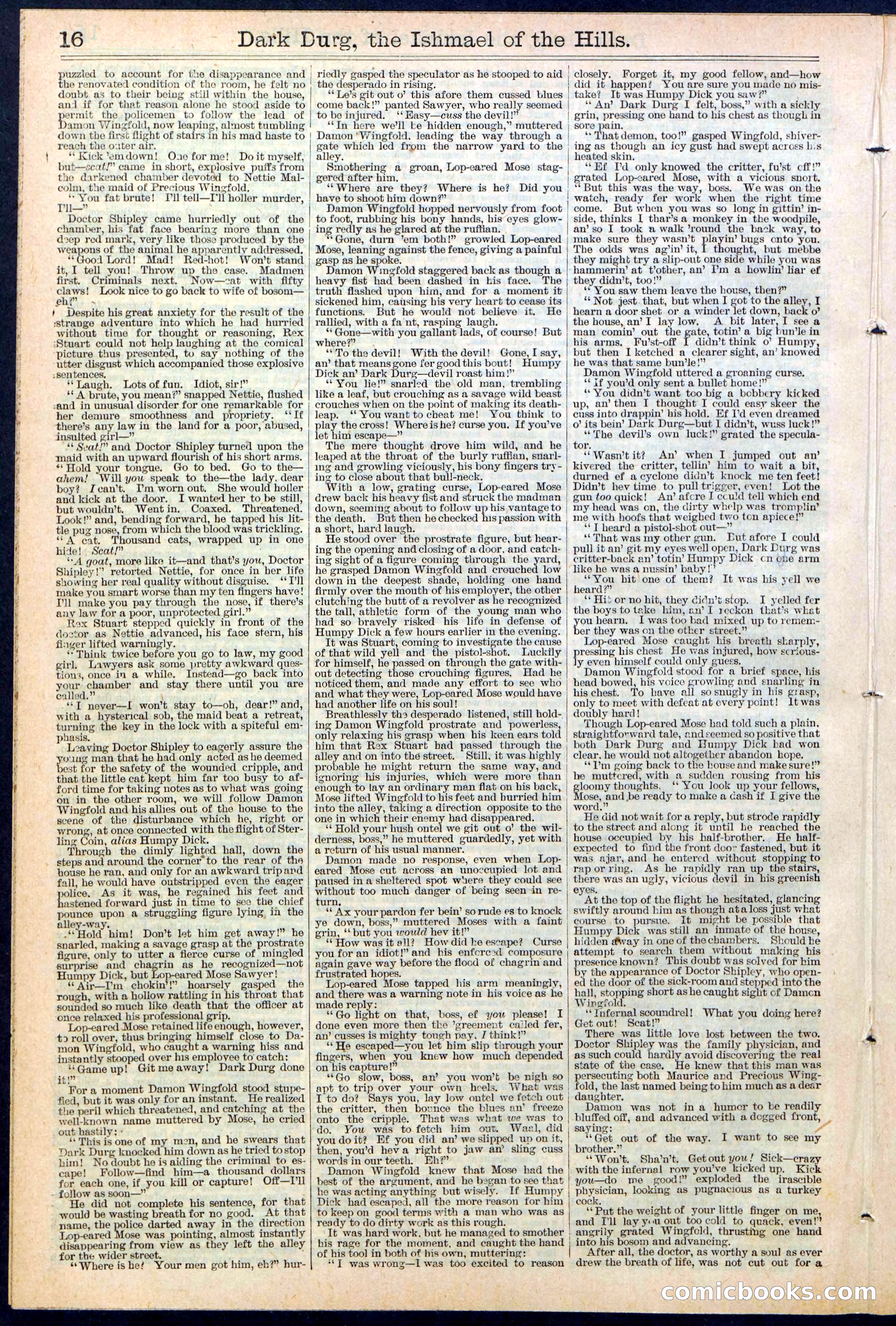 Beadle's Dime Library No. 387 — page 16 of 32