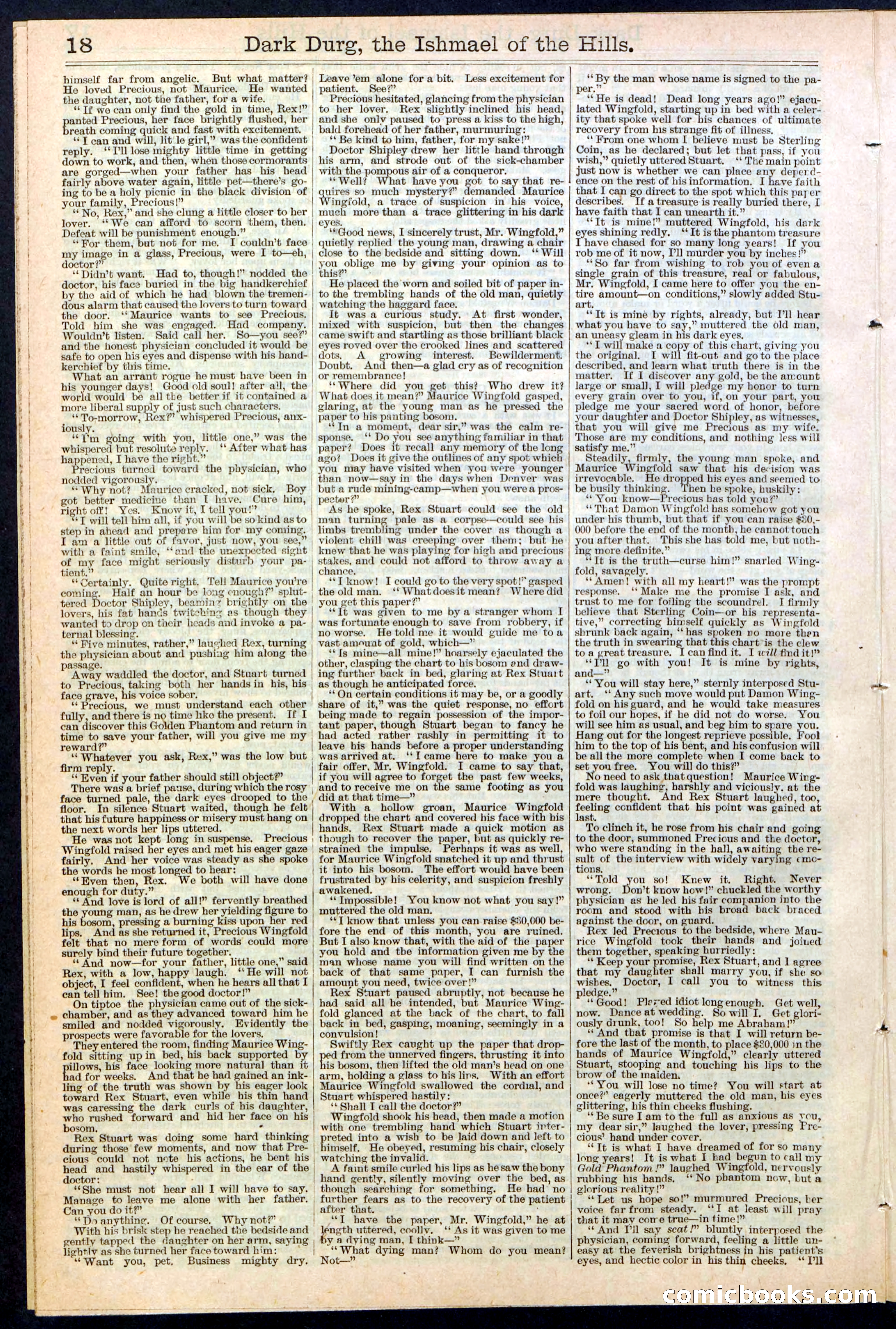 Beadle's Dime Library No. 387 — page 18 of 32
