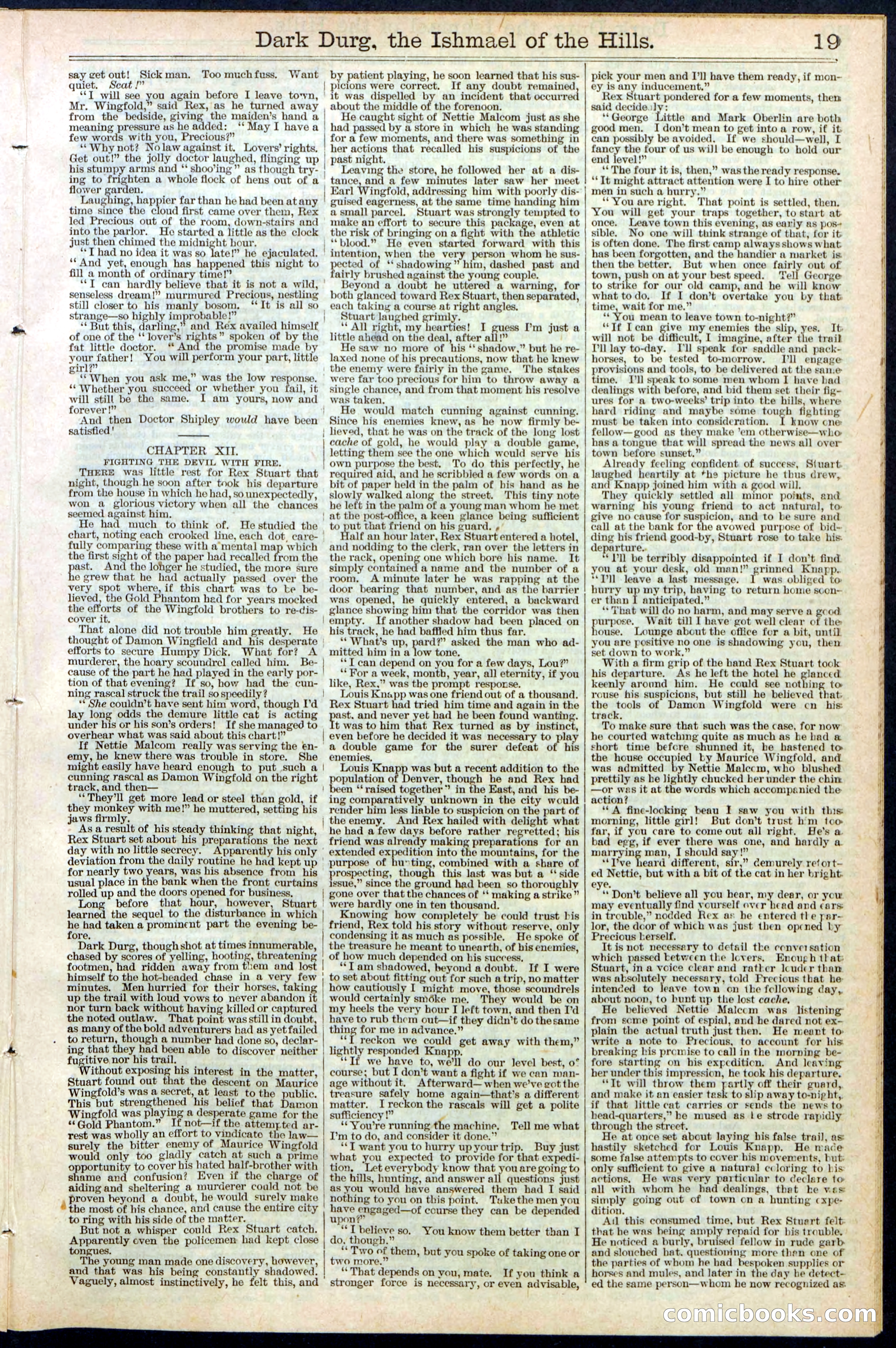 Beadle's Dime Library No. 387 — page 19 of 32