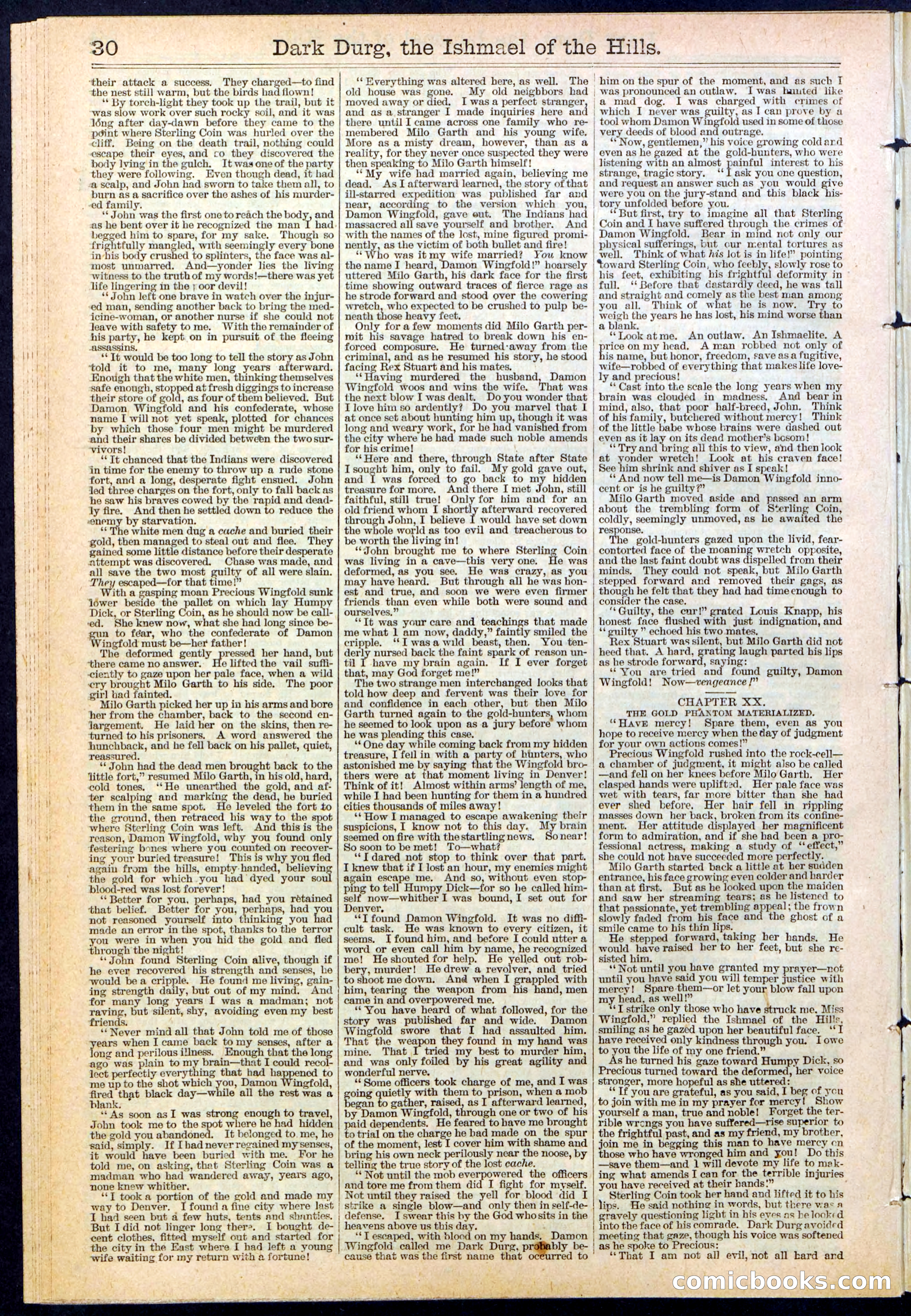 Beadle's Dime Library No. 387 — page 30 of 32