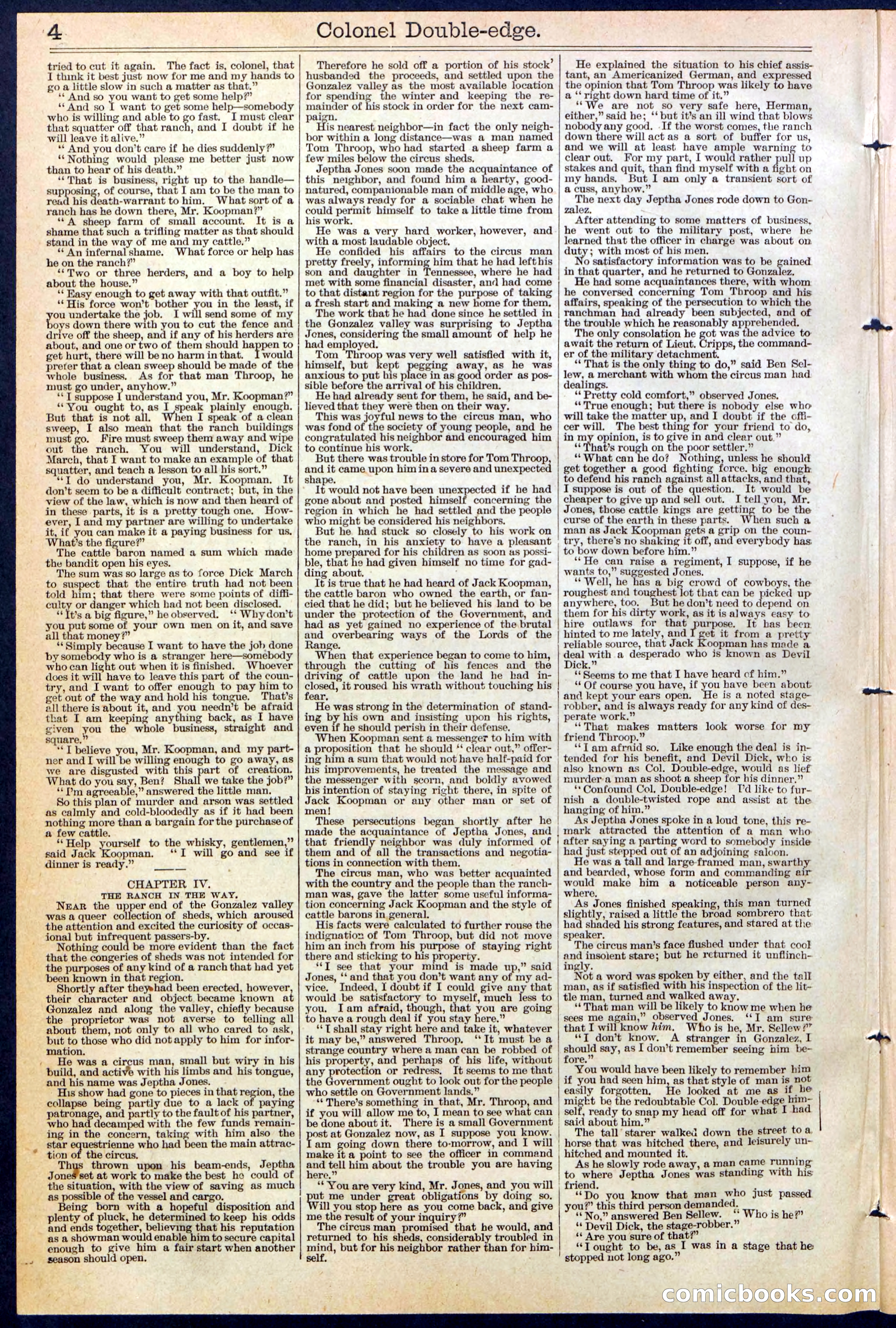 Beadle's New York Dime Library No. 389 — page 4 of 32