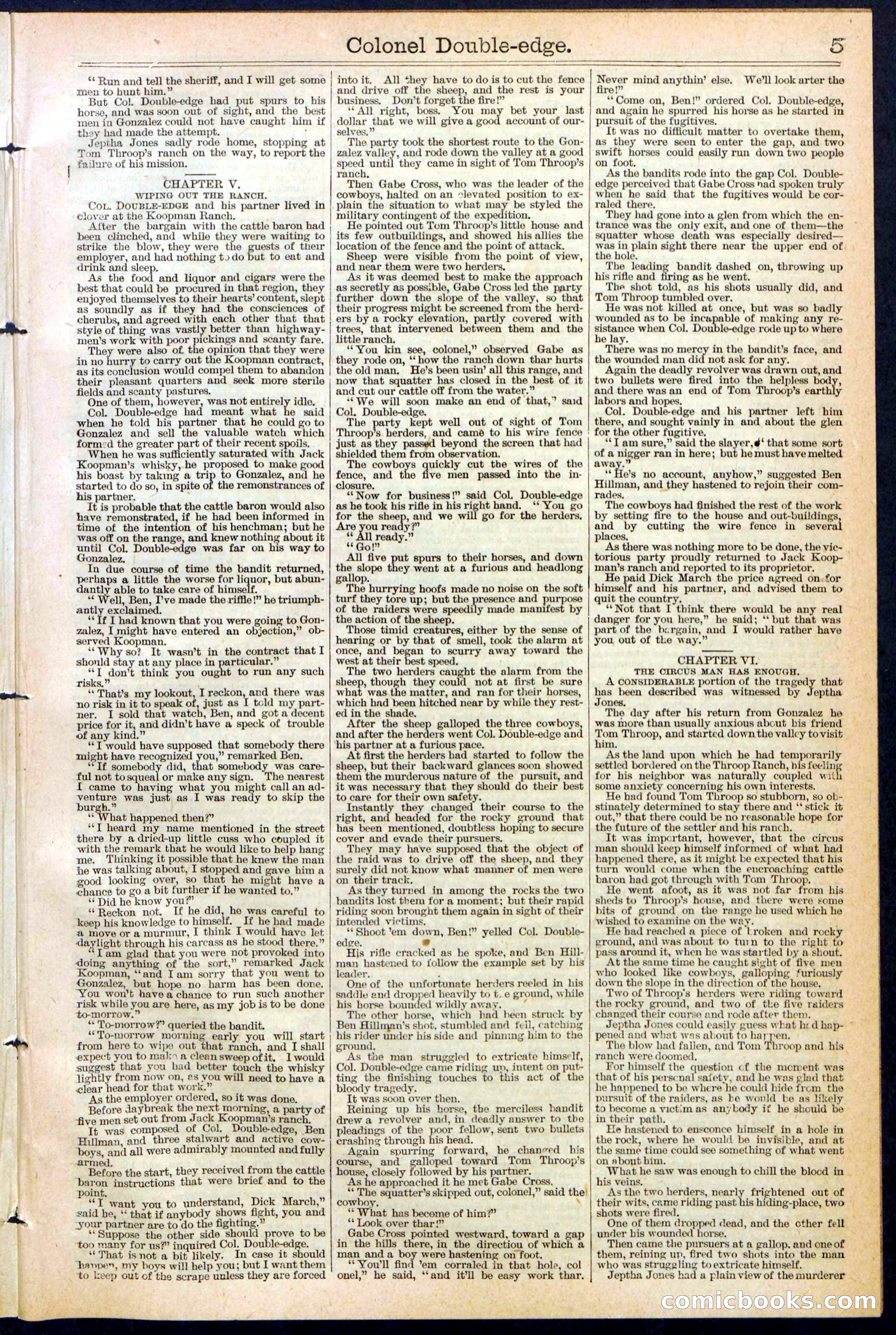 Beadle's New York Dime Library No. 389 — page 5 of 32