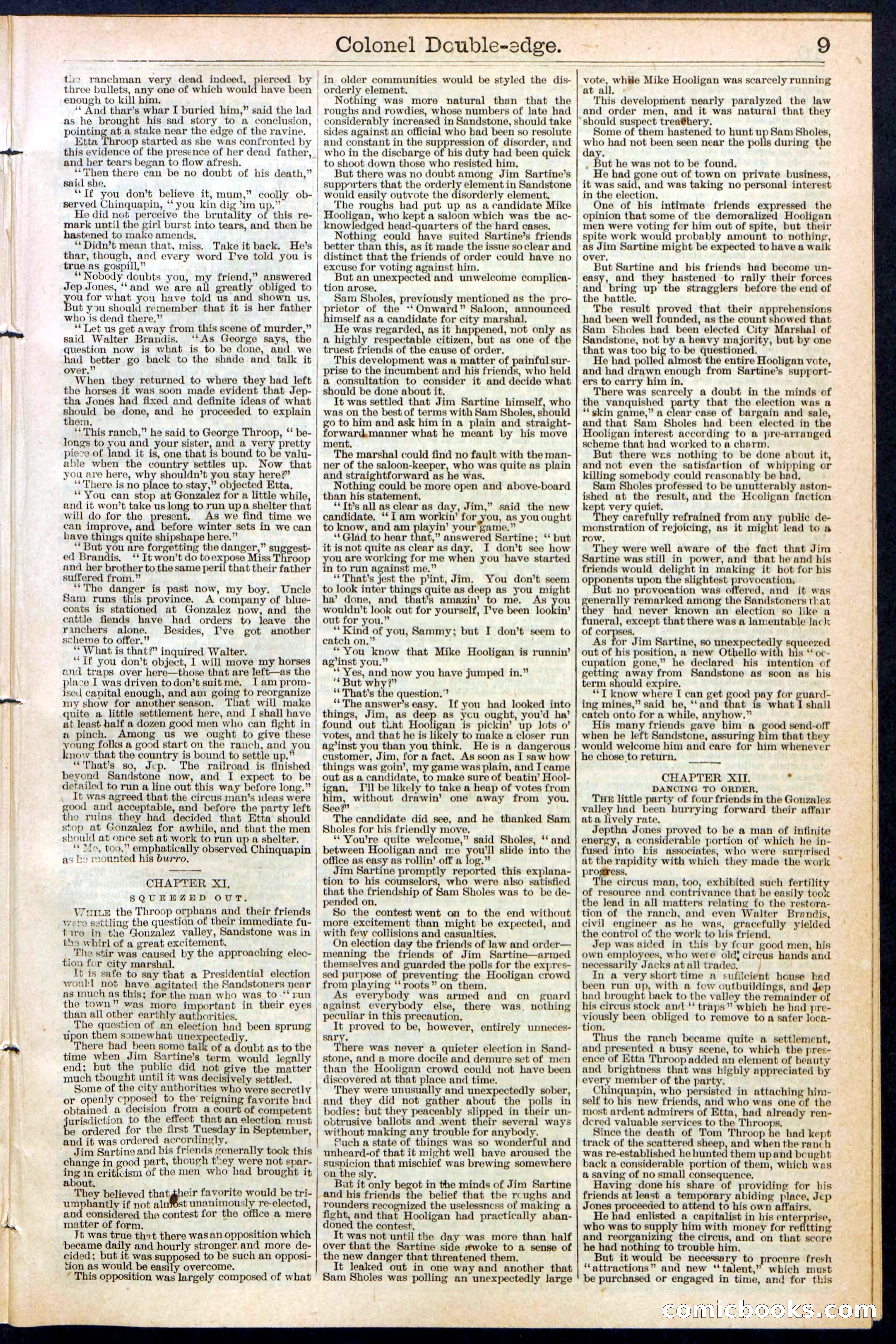 Beadle's New York Dime Library No. 389 — page 9 of 32