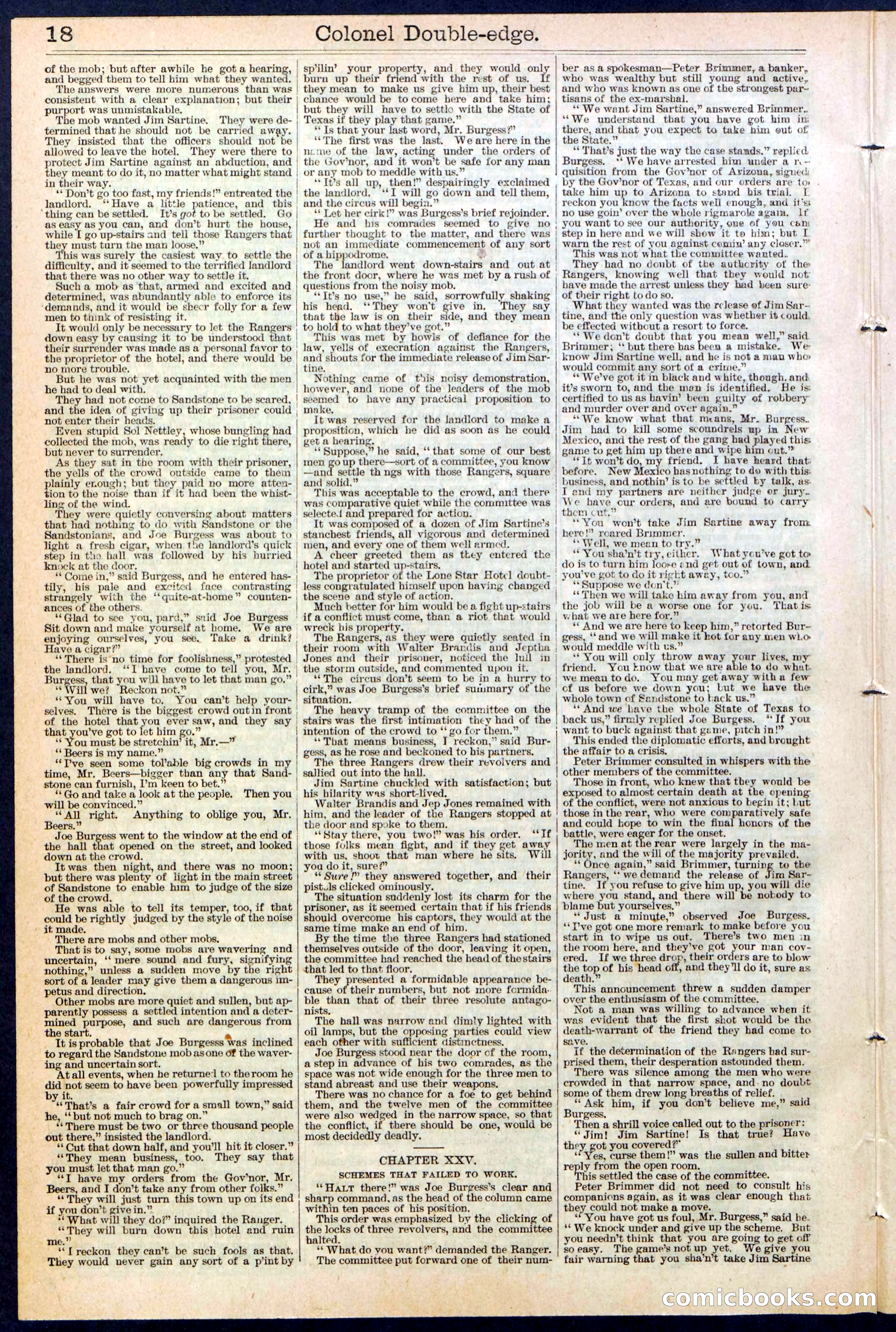 Beadle's New York Dime Library No. 389 — page 18 of 32