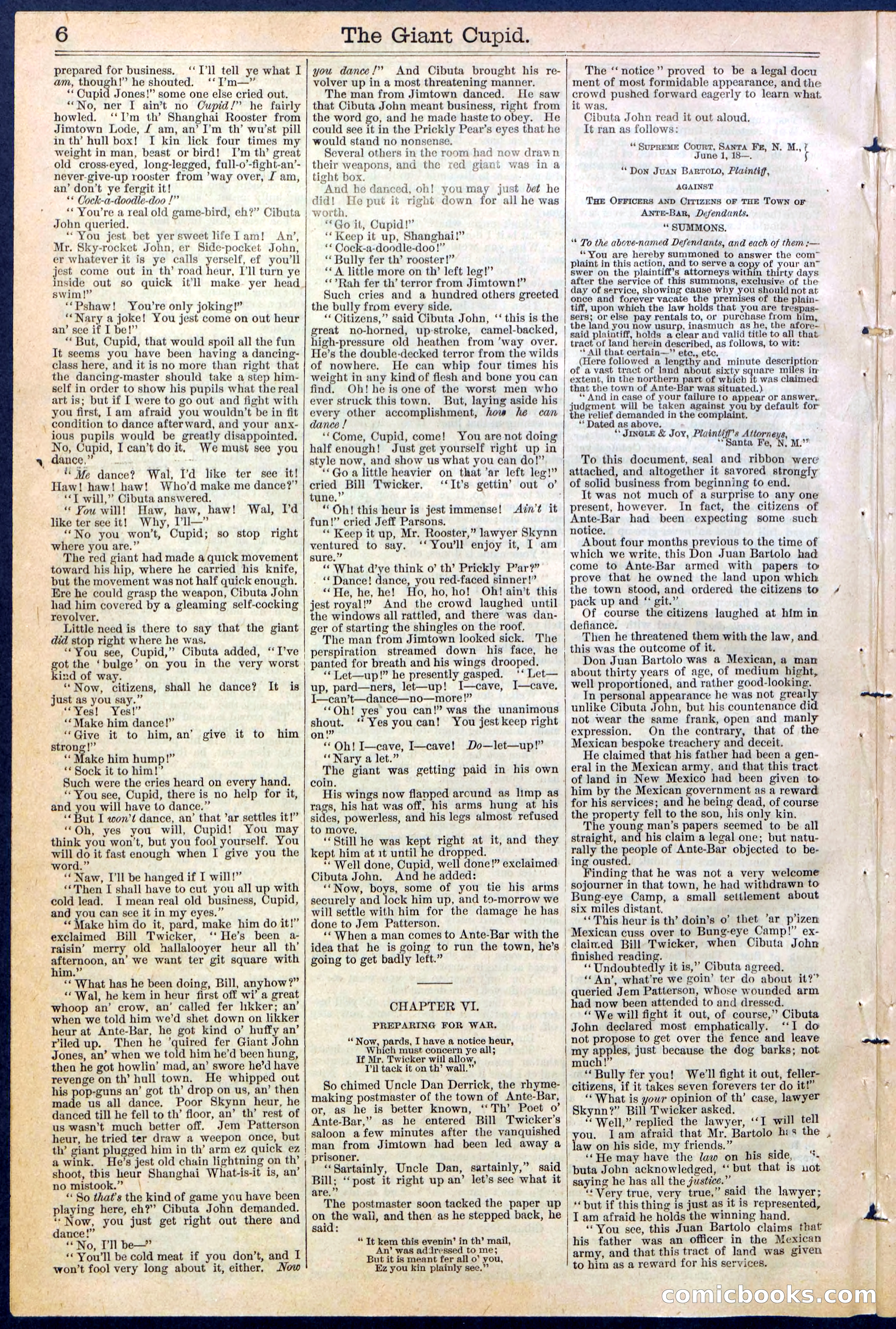 Beadle's New York Dime Library, No. 390 — page 6 of 32