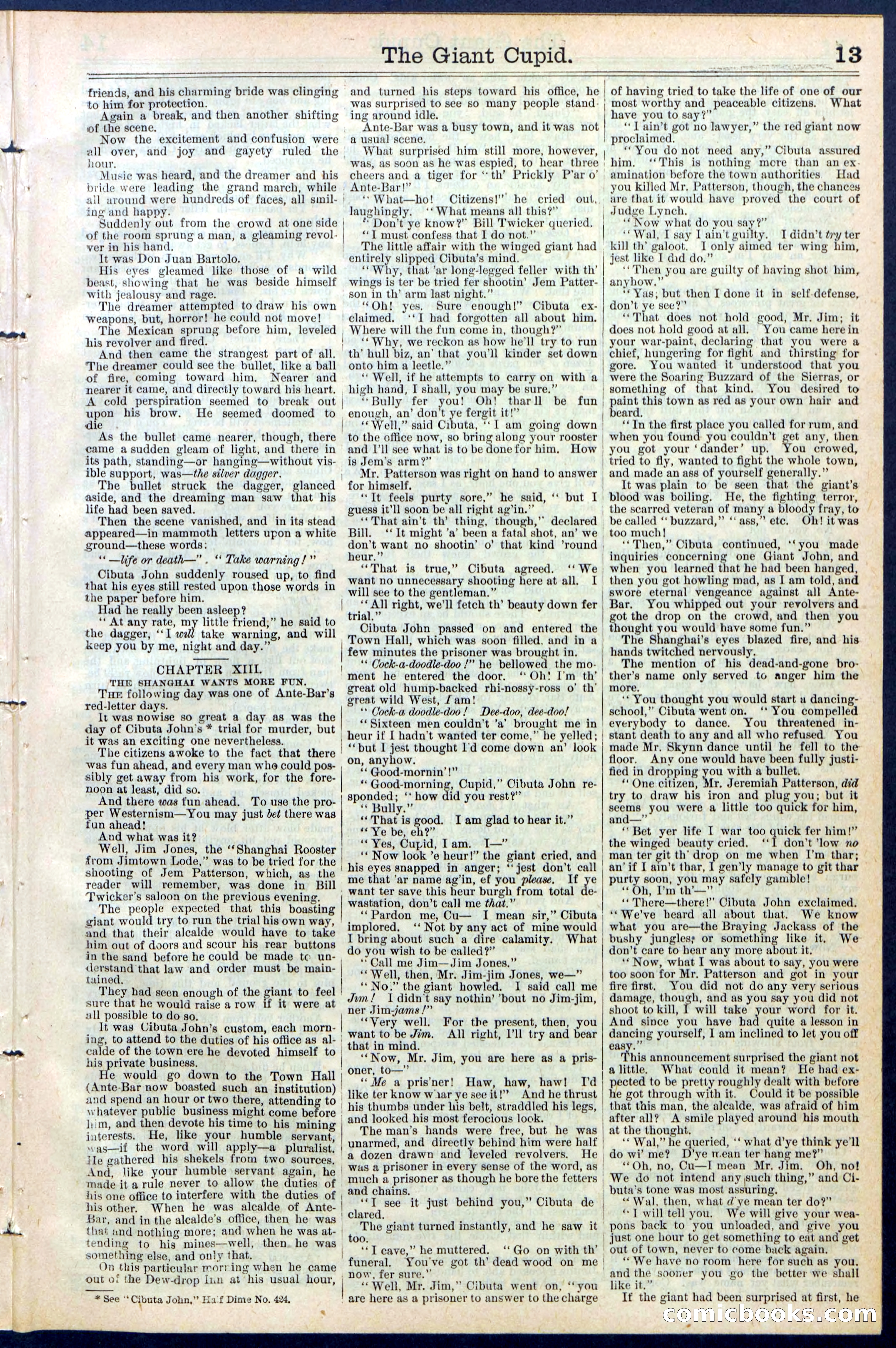 Beadle's New York Dime Library, No. 390 — page 13 of 32