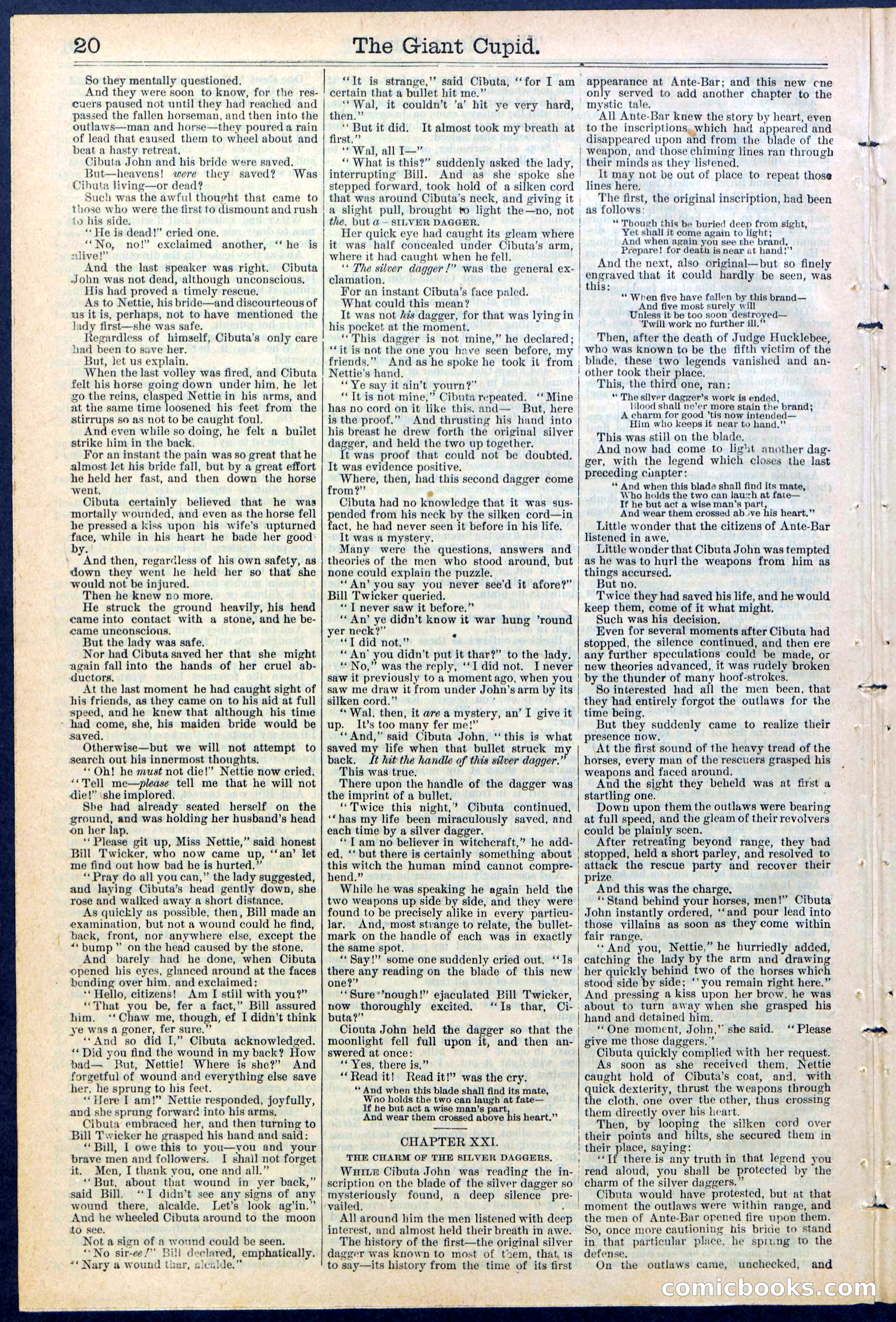 Beadle's New York Dime Library, No. 390 — page 20 of 32