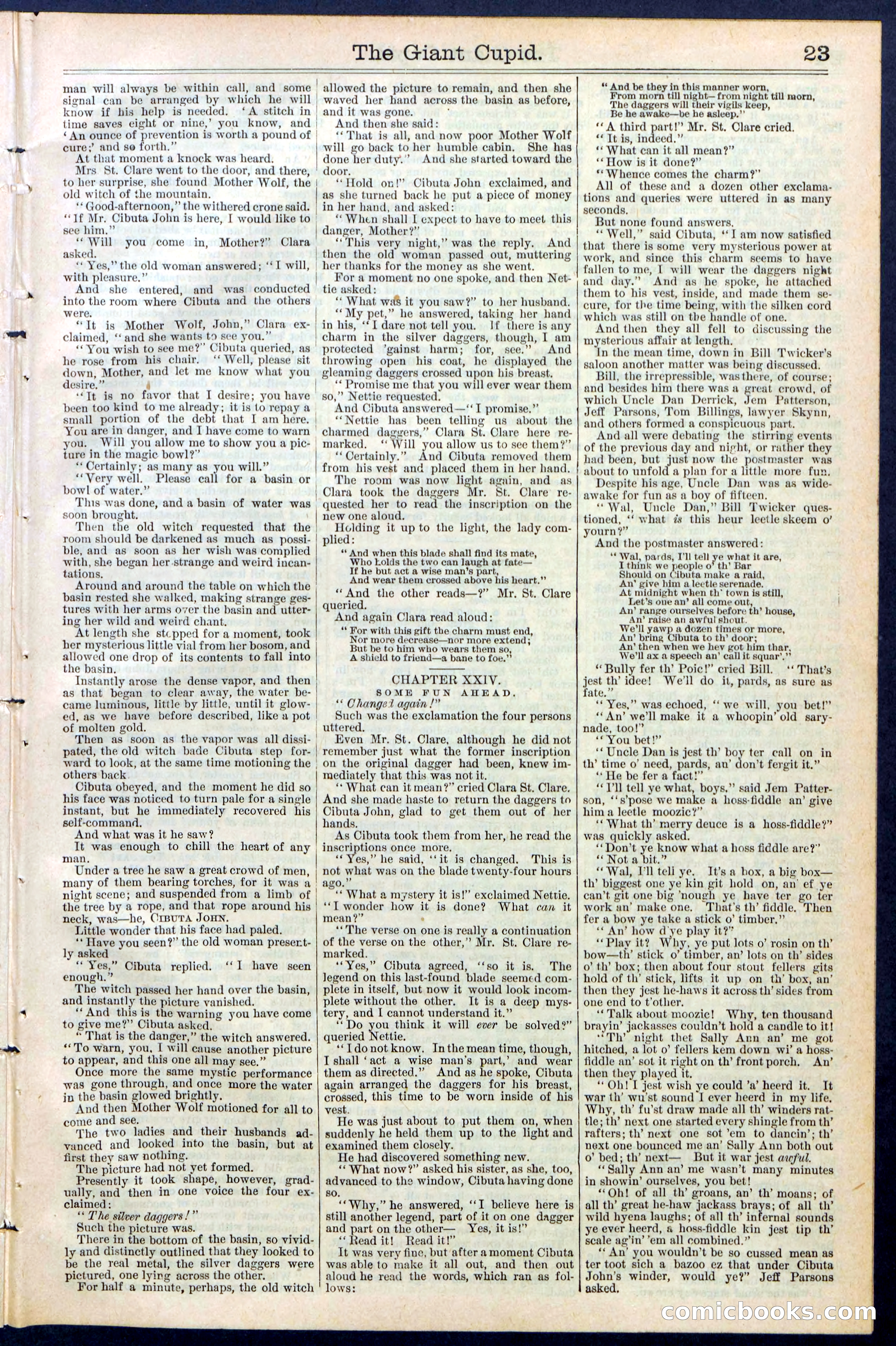 Beadle's New York Dime Library, No. 390 — page 23 of 32