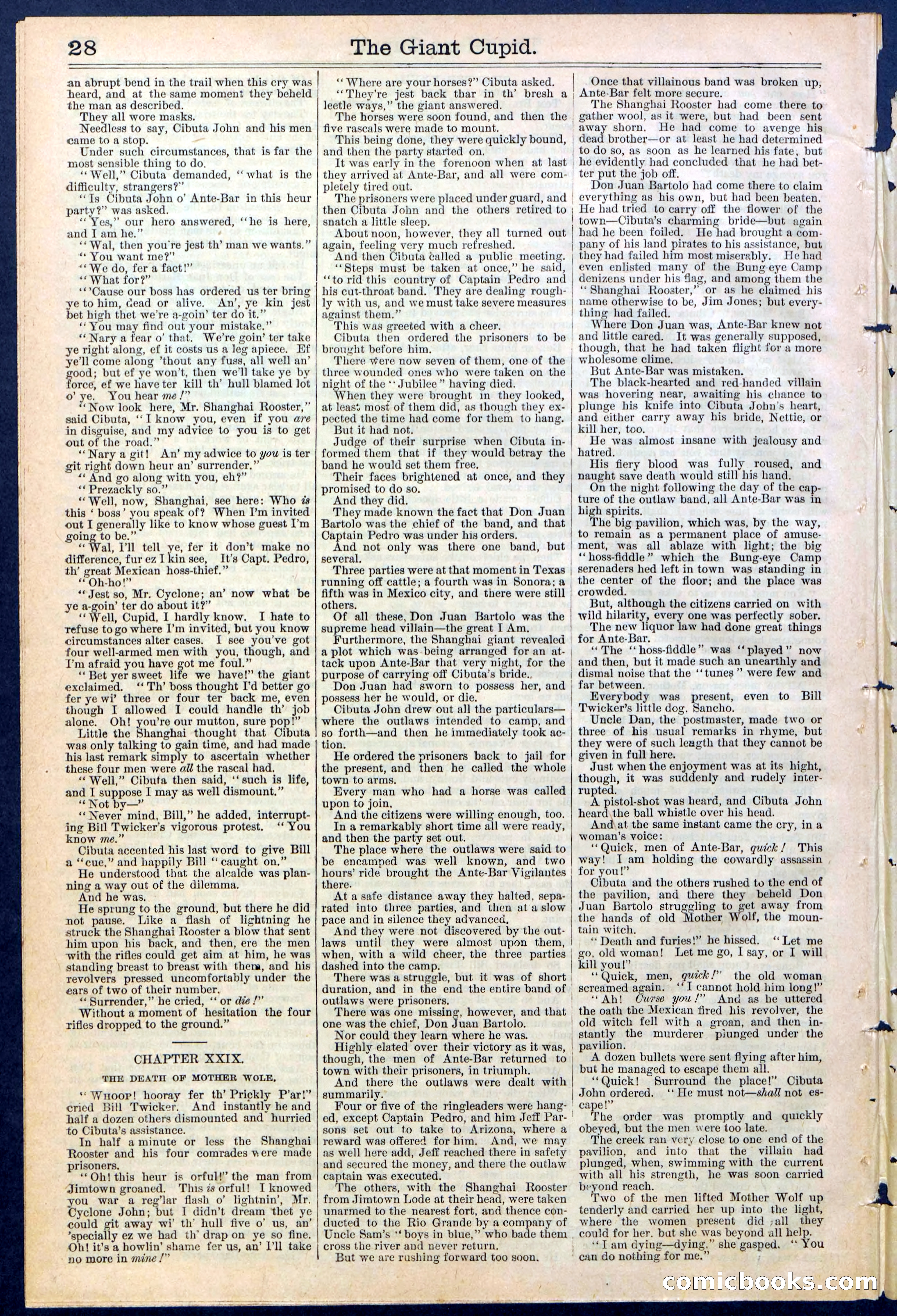 Beadle's New York Dime Library, No. 390 — page 28 of 32