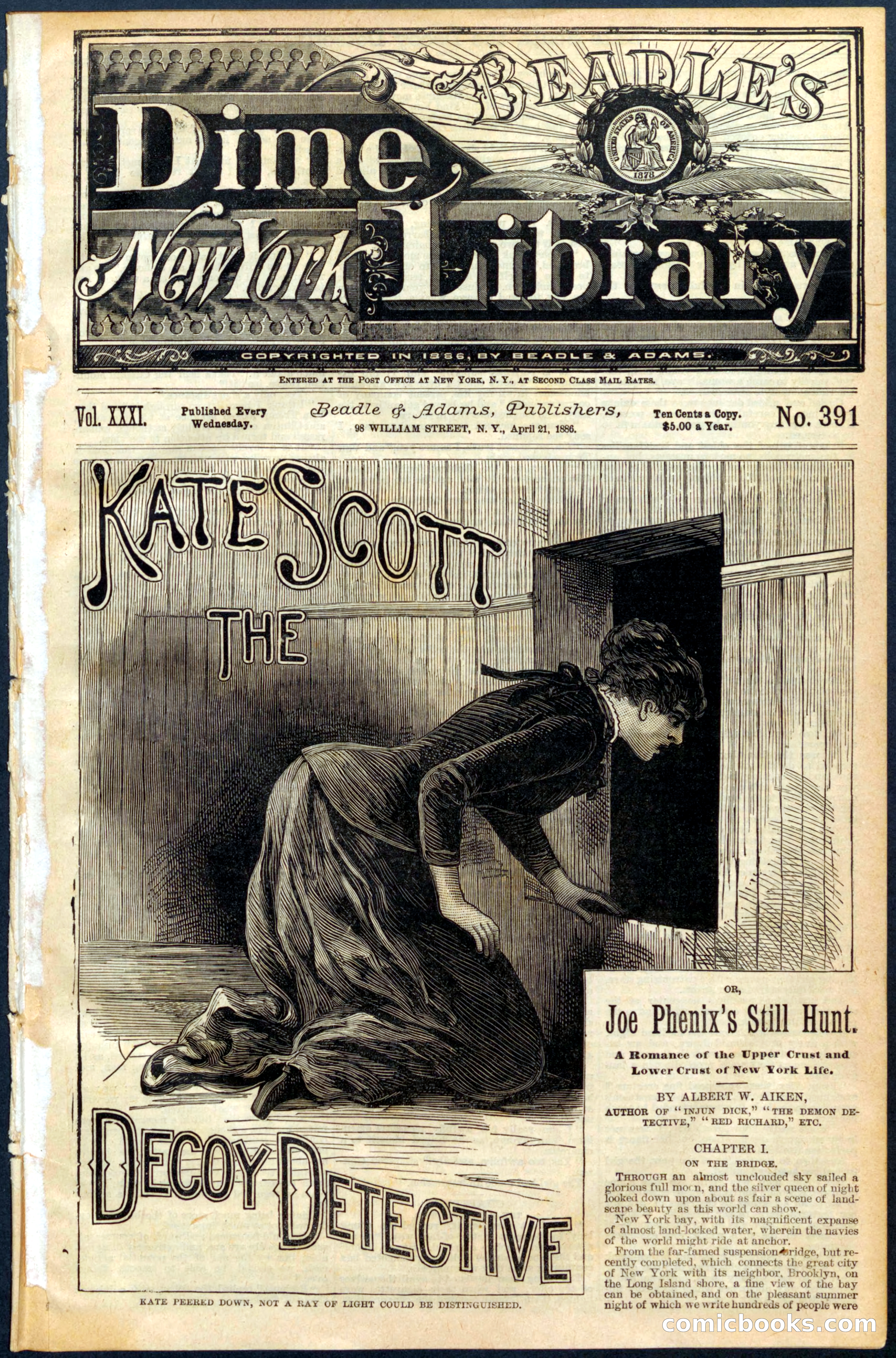 Beadle's Dime Library No. 391 — page 1 of 32