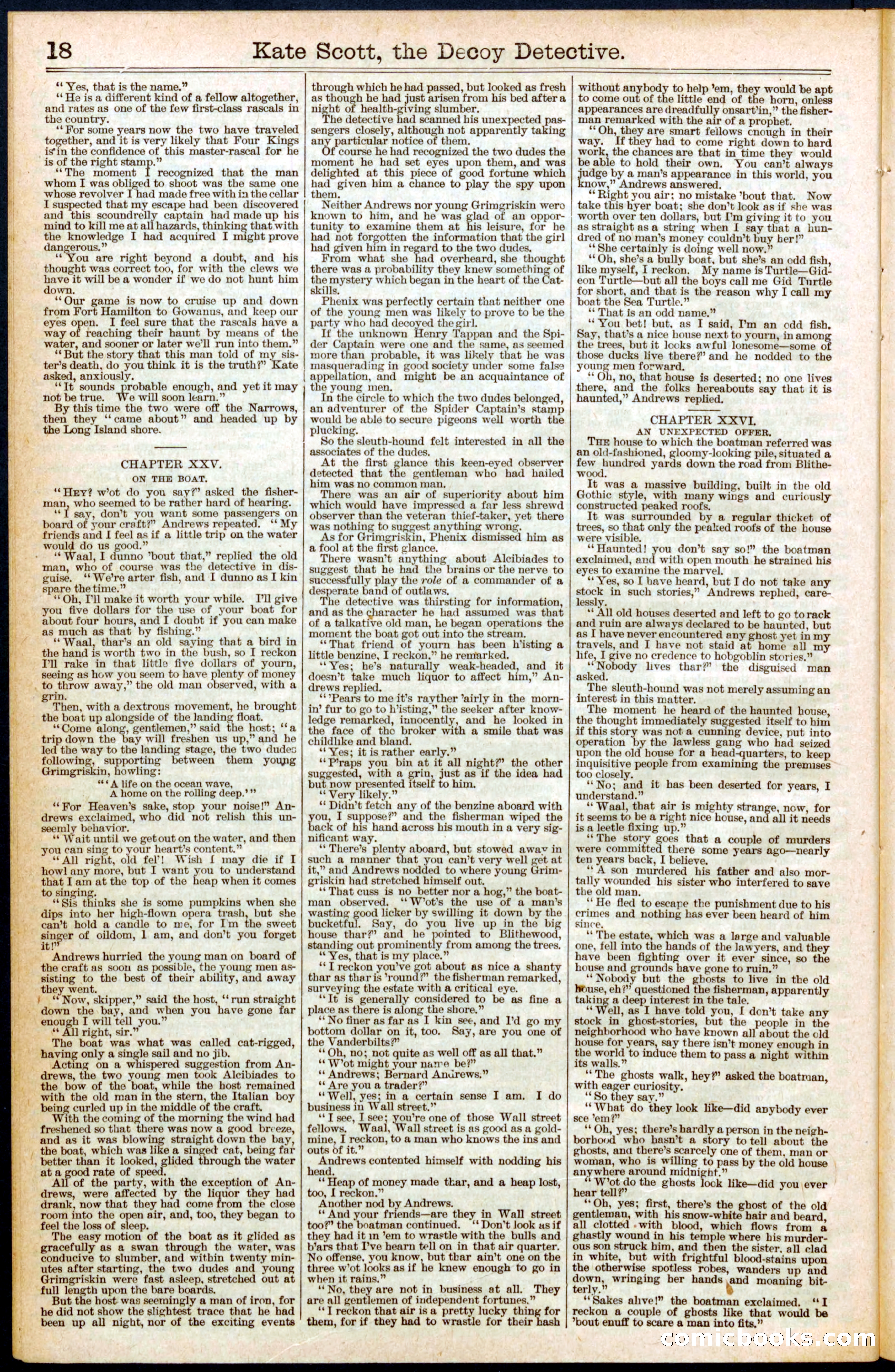 Beadle's Dime Library No. 391 — page 18 of 32