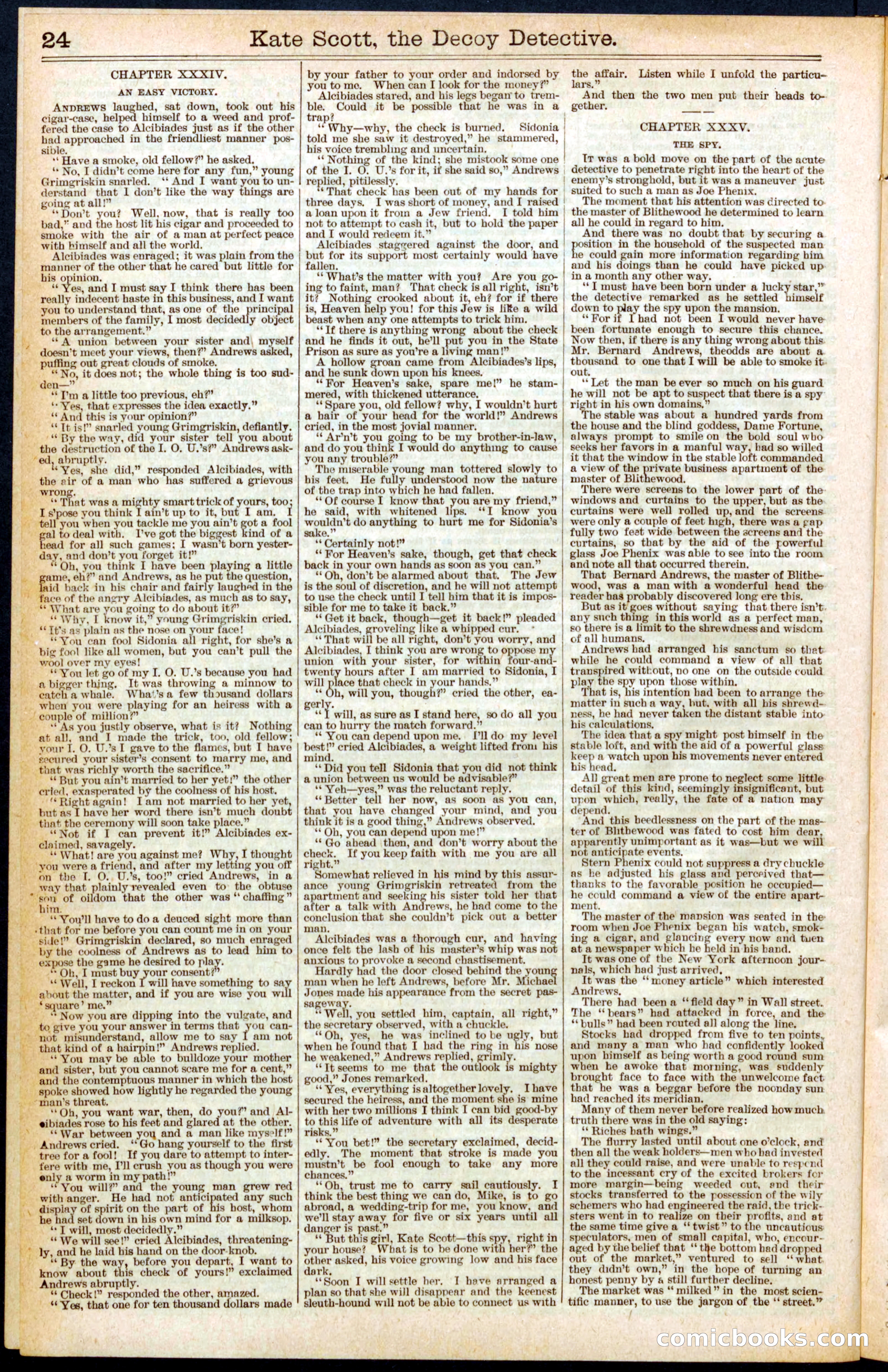 Beadle's Dime Library No. 391 — page 24 of 32