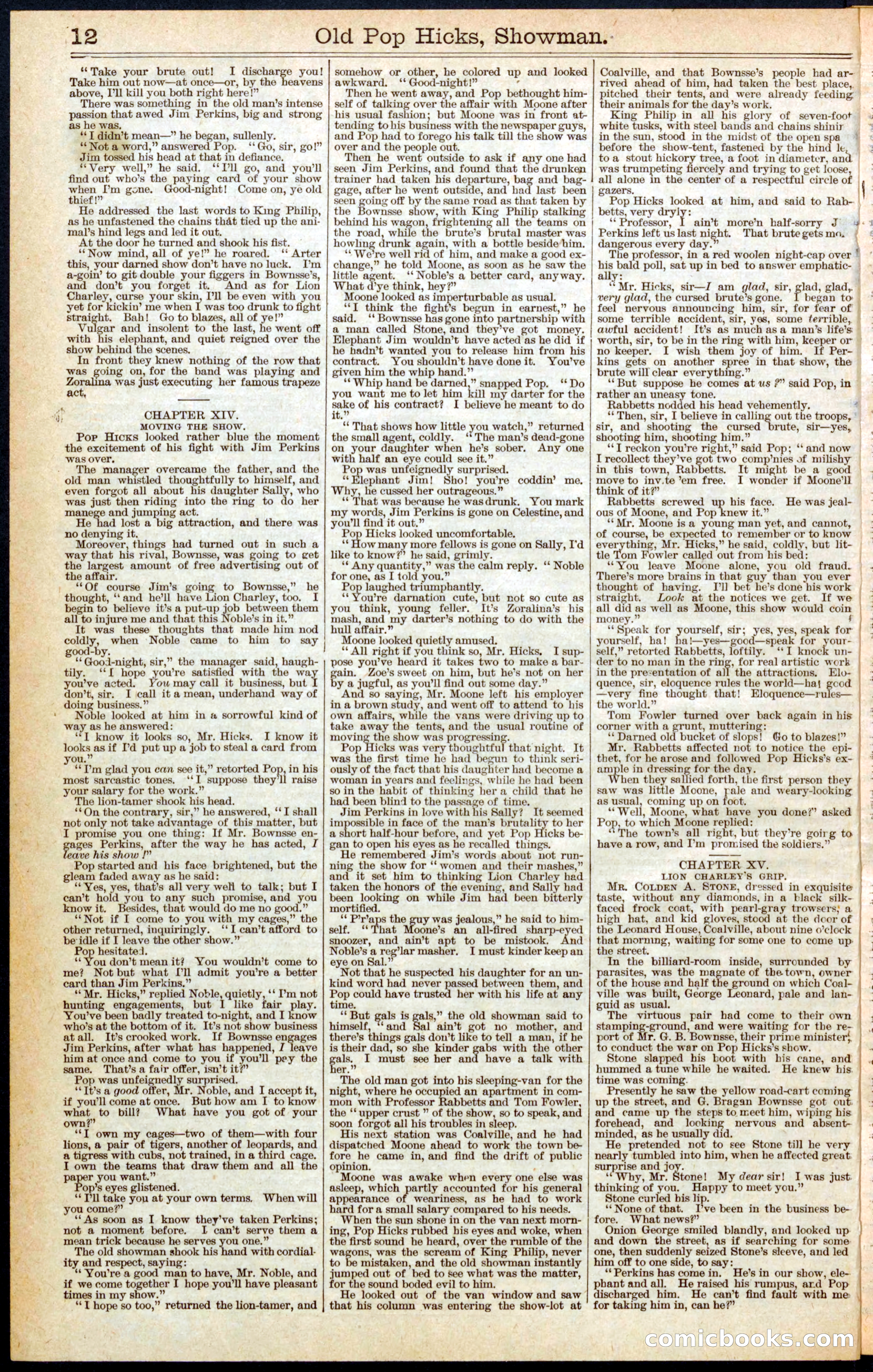 Beadle's Dime Library, No. 406 — page 12 of 32