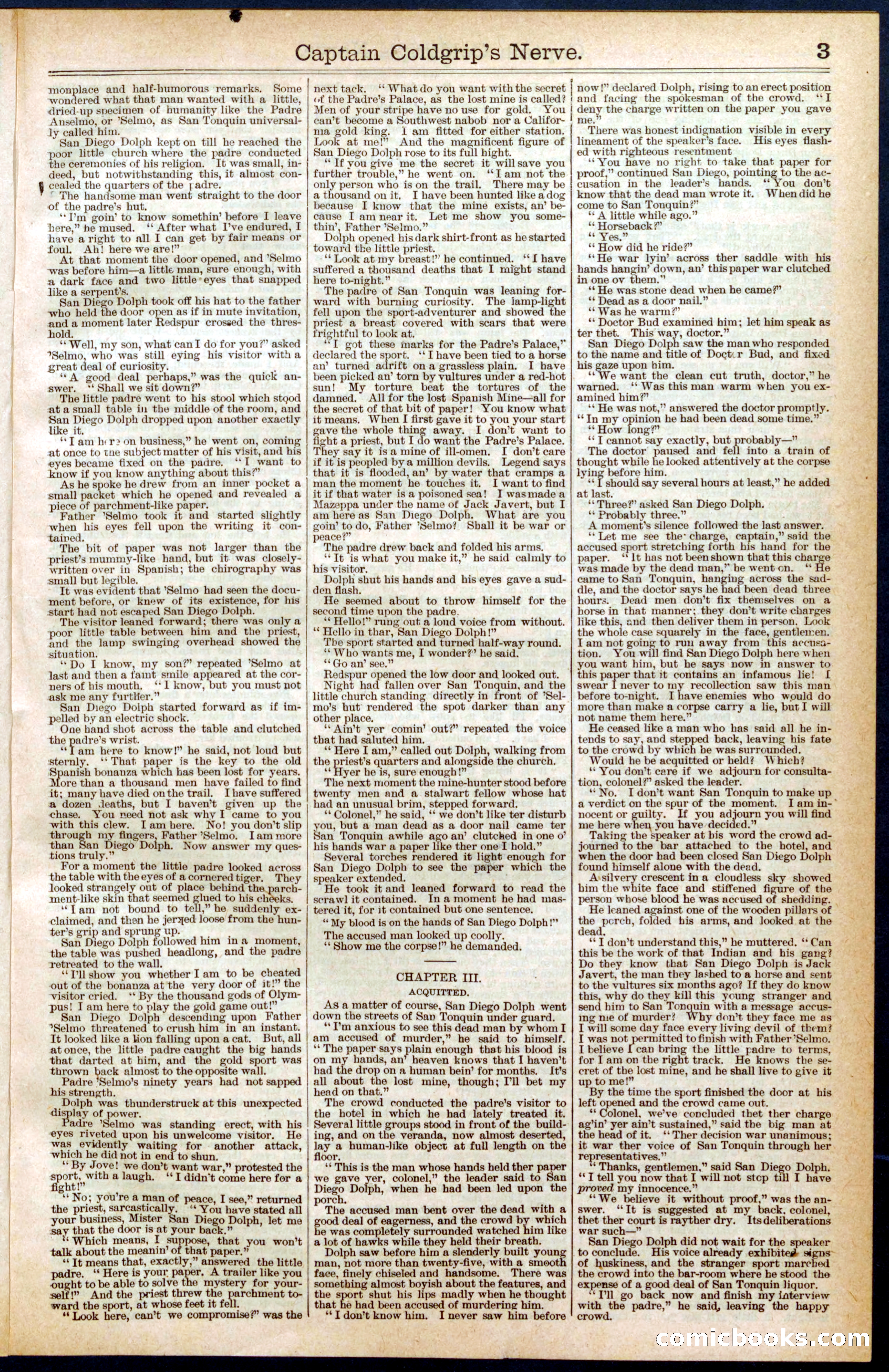 Beadle's Dime Library No. 407 — page 3 of 32