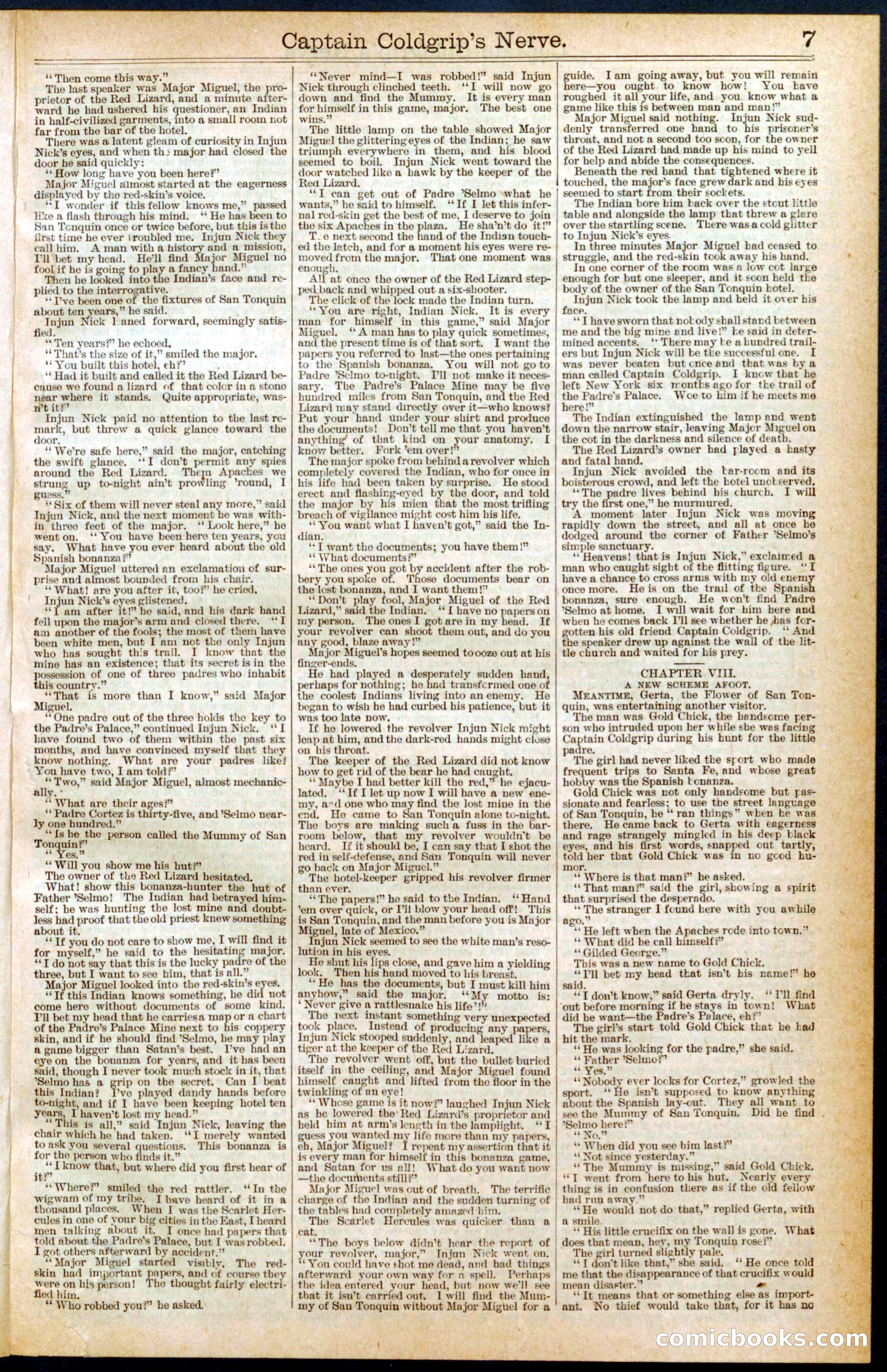Beadle's Dime Library No. 407 — page 7 of 32