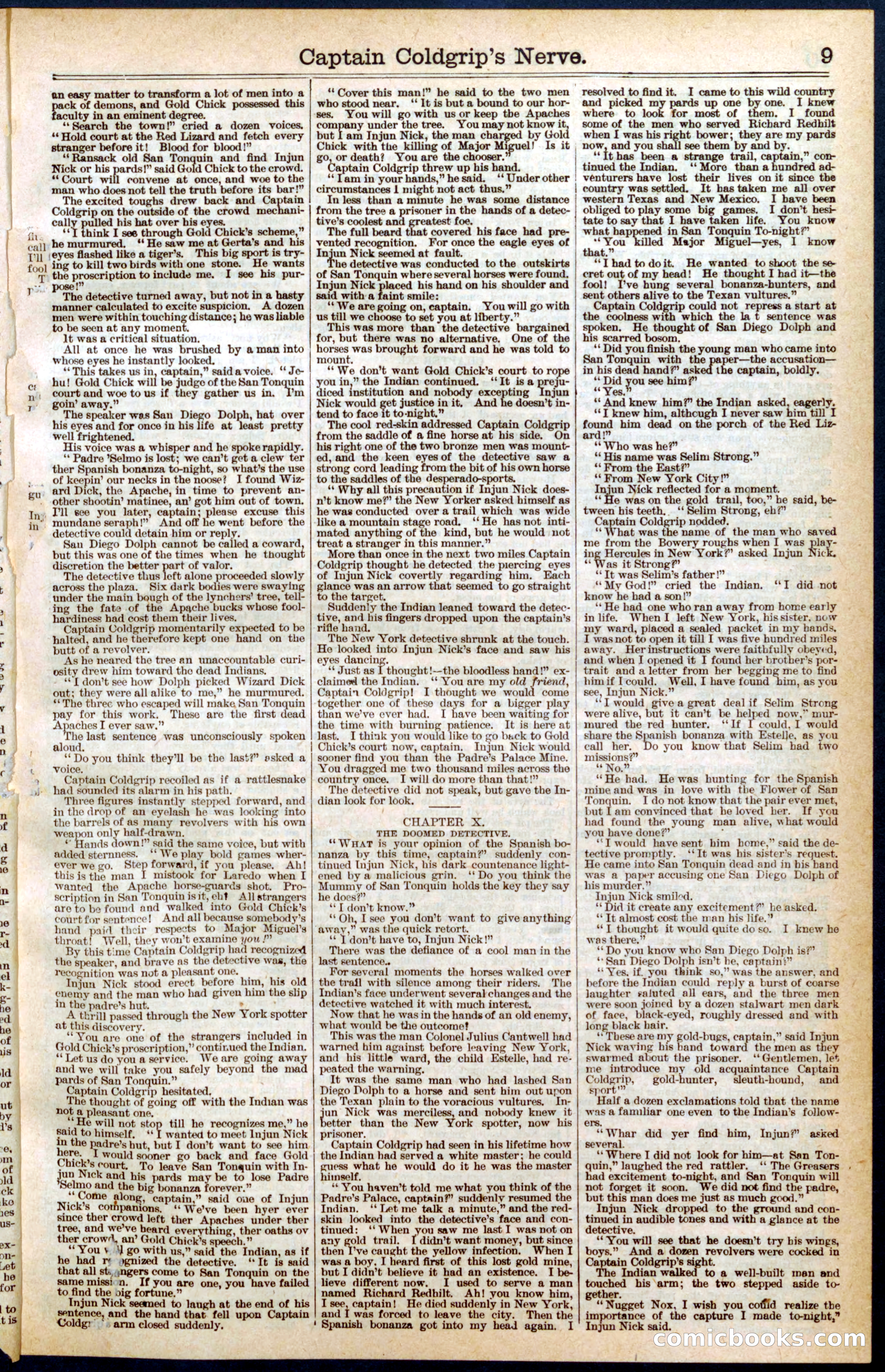 Beadle's Dime Library No. 407 — page 9 of 32